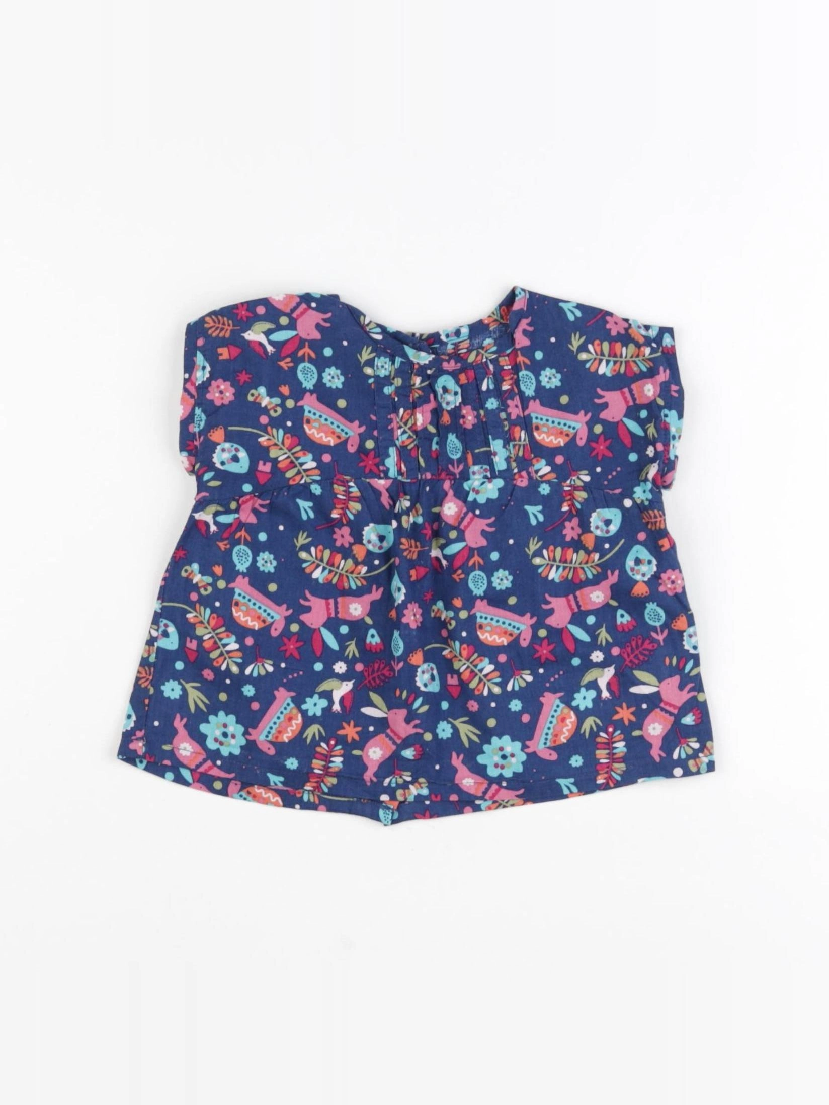 Vertbaudet - blouse bleu - 3 mois