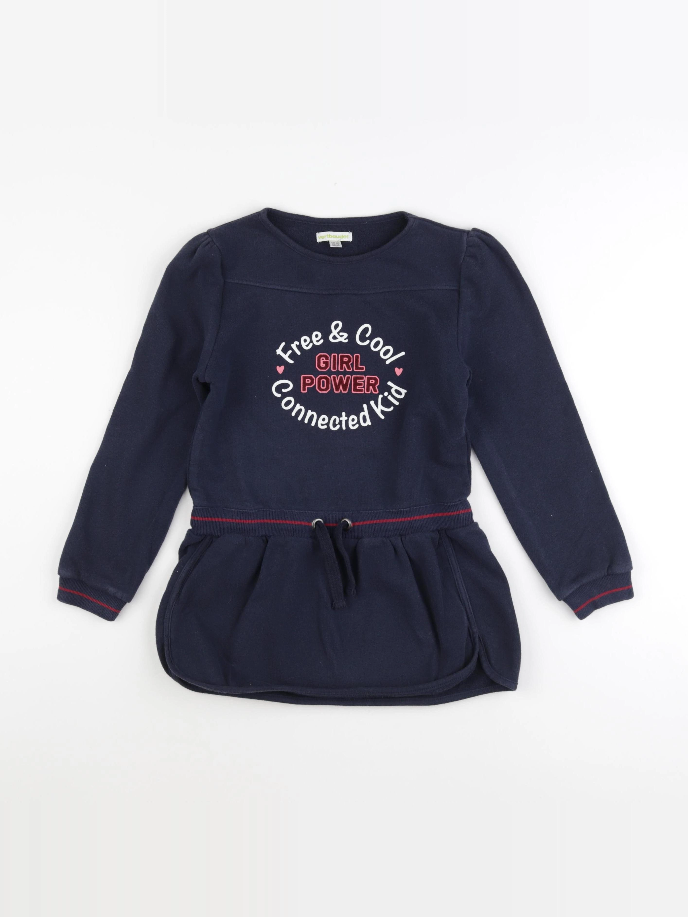 Vertbaudet - sweat bleu - 8 ans