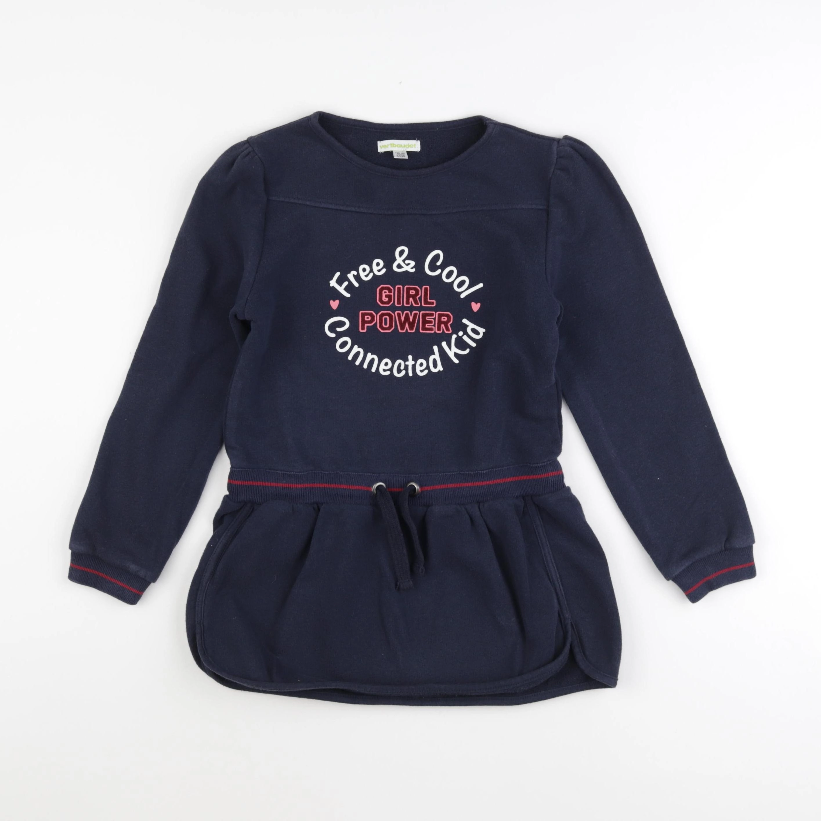 Vertbaudet - sweat bleu - 8 ans