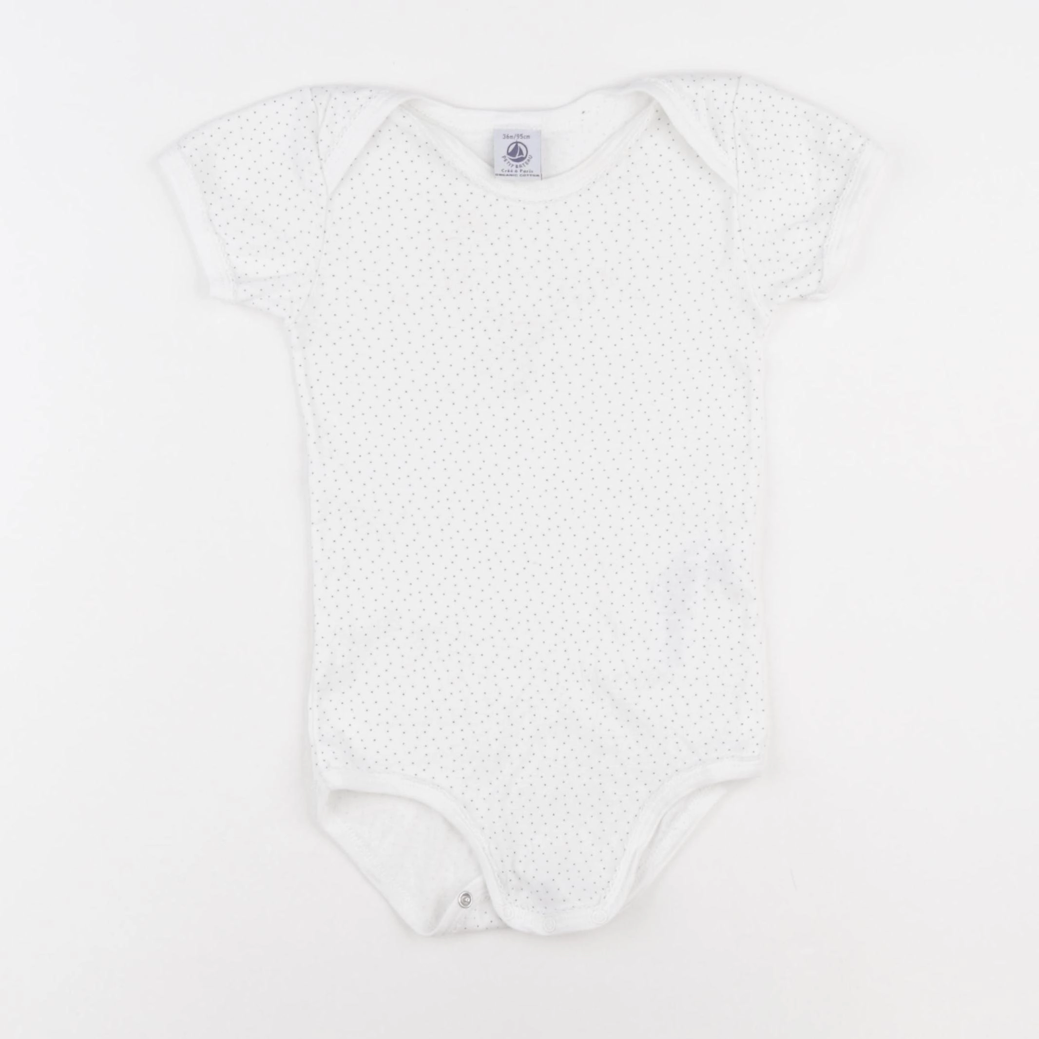 Petit Bateau - body blanc - 36 mois