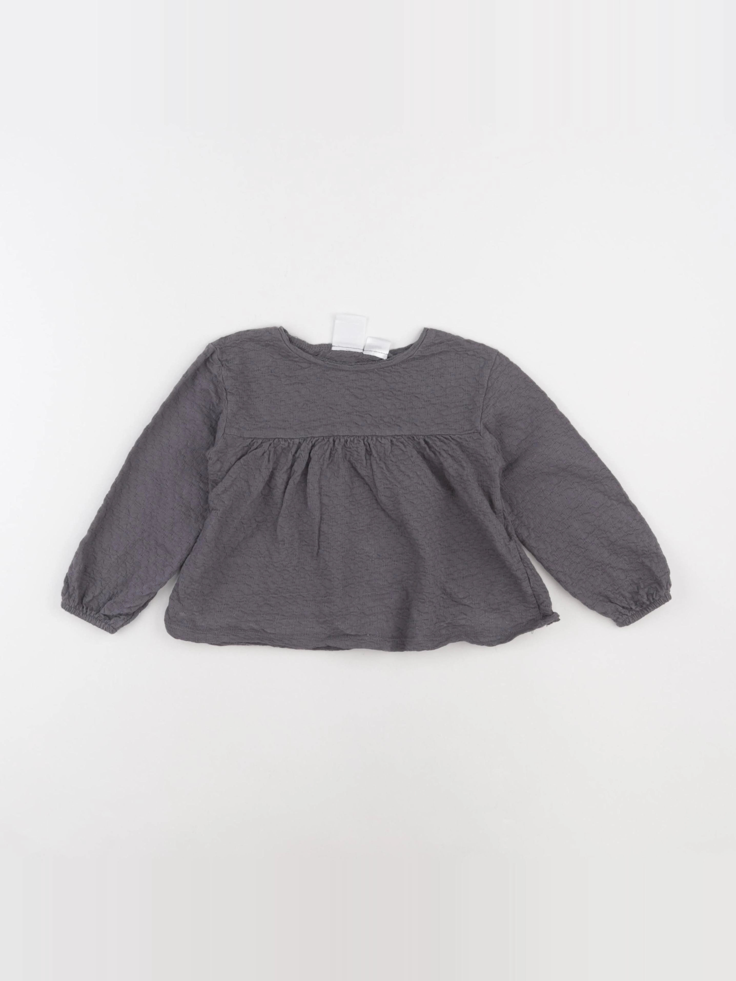 Zara - tee-shirt gris - 18/24 mois