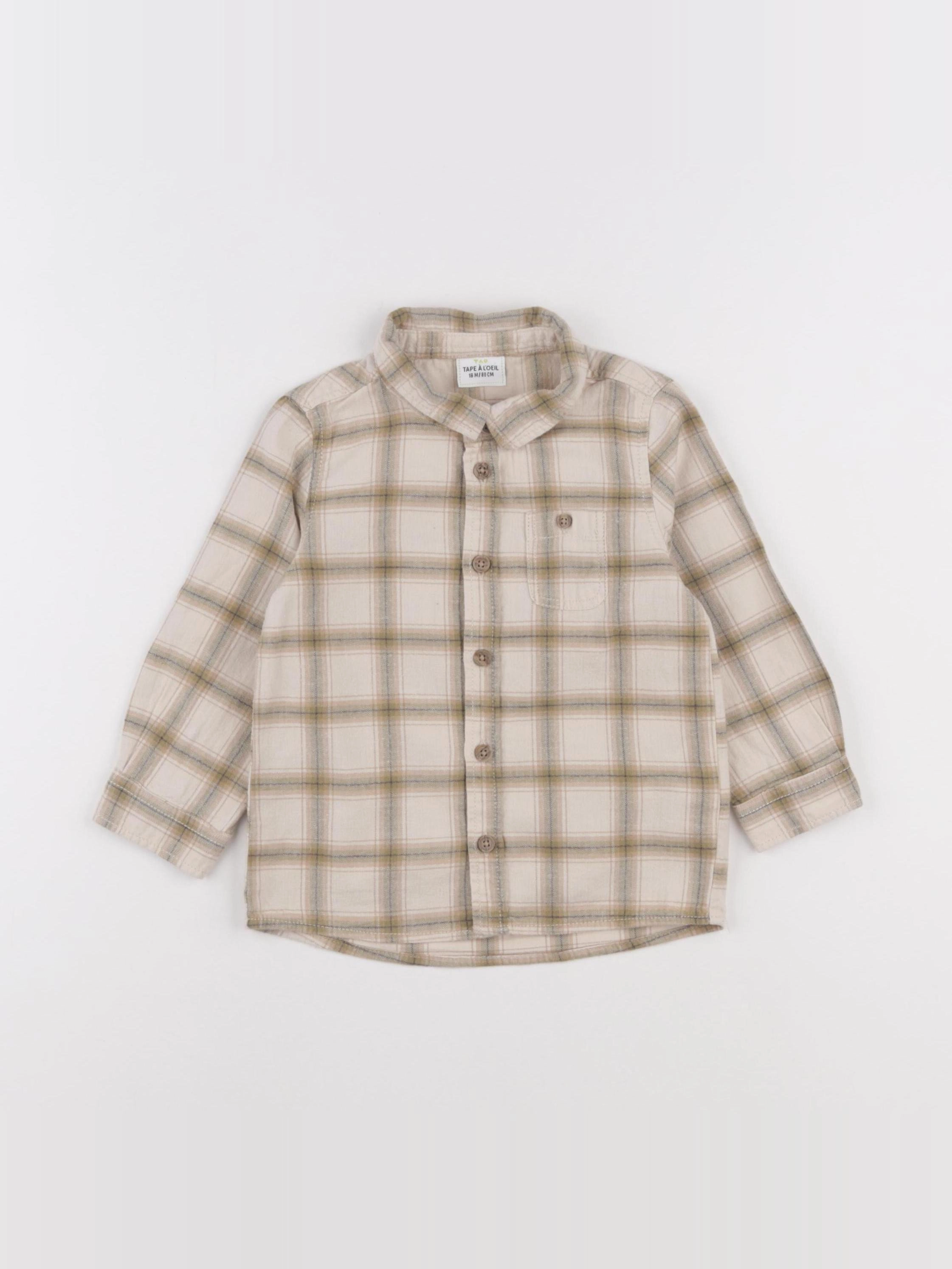 Tape à l'oeil - chemise beige - 18 mois