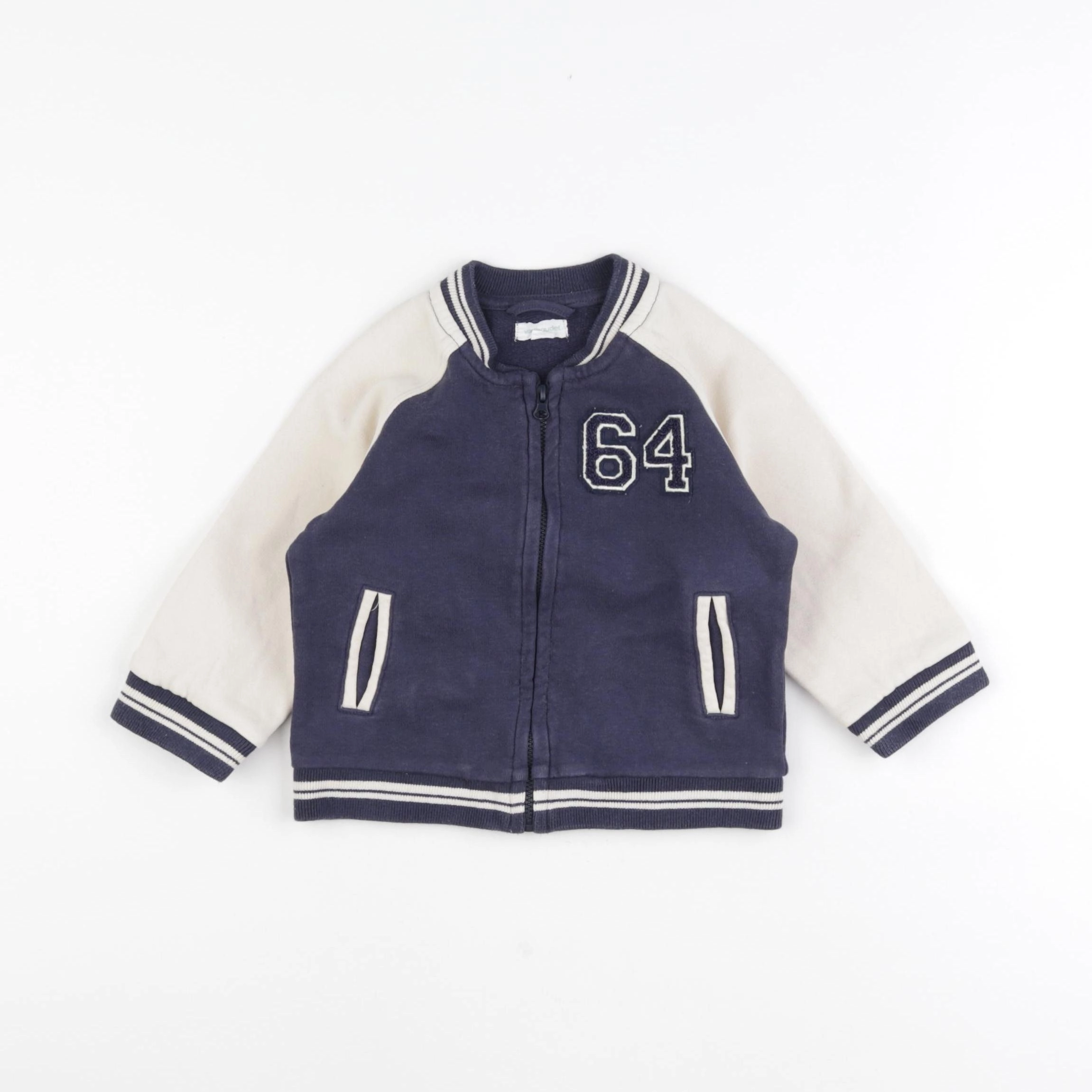 Vertbaudet - veste bleu - 18 mois