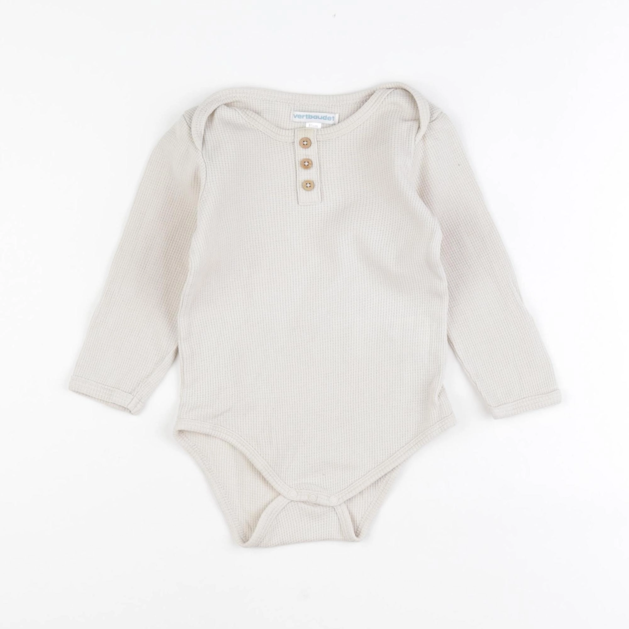 Vertbaudet - body beige - 18 mois