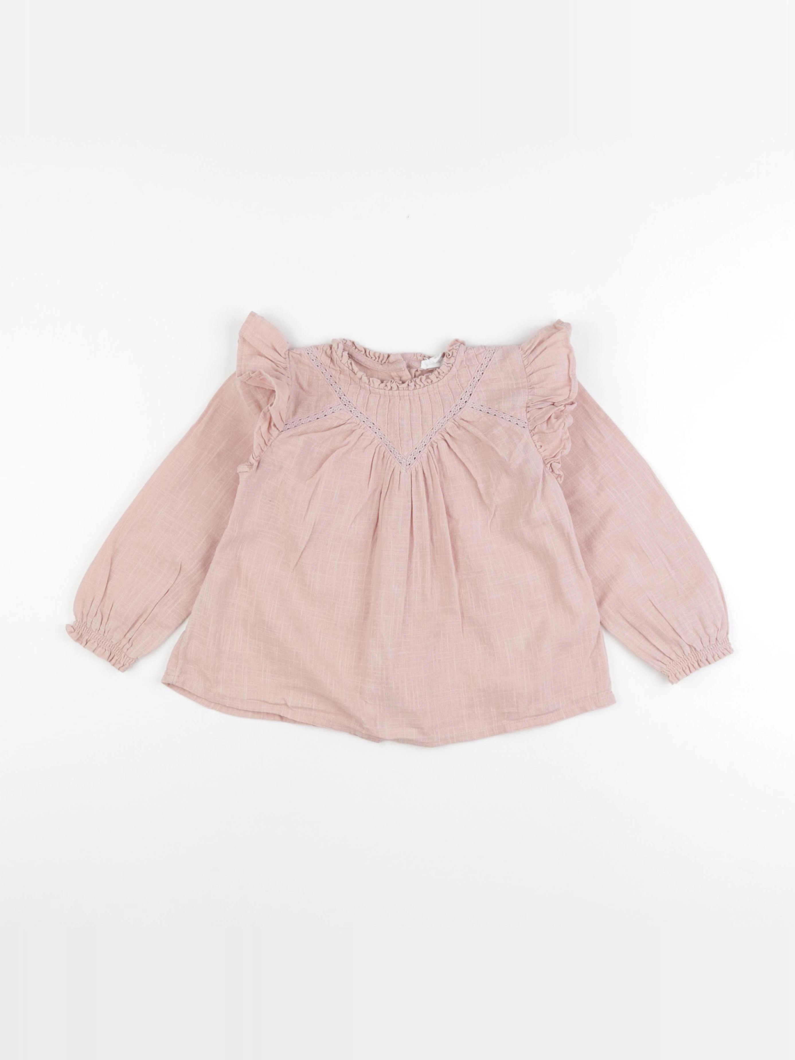 Vertbaudet - blouse rose - 36 mois