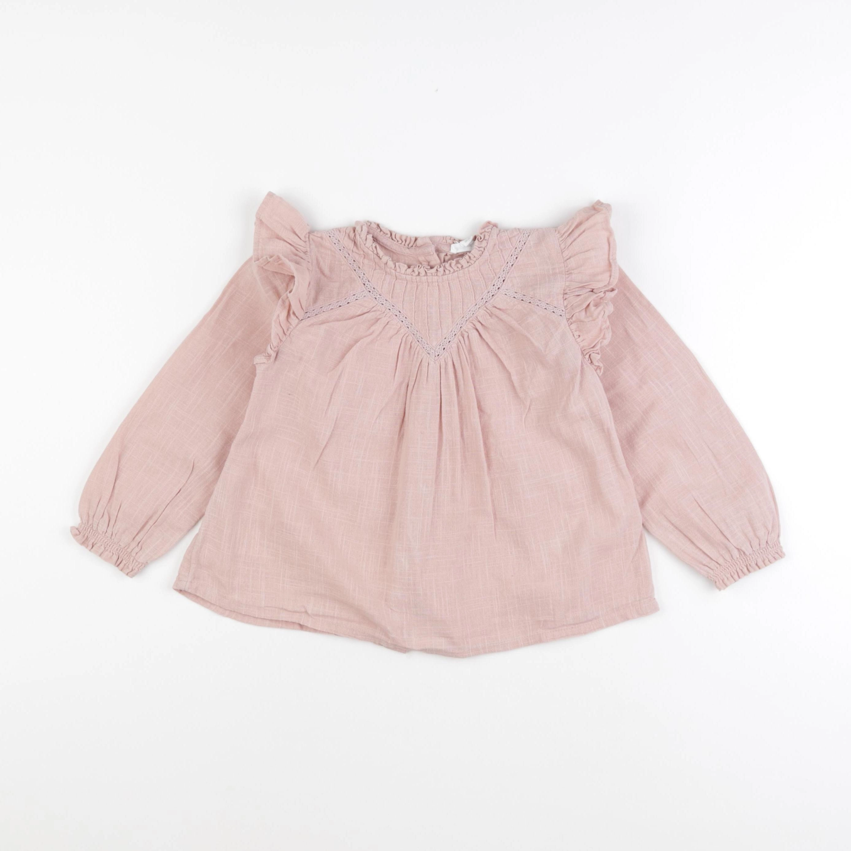 Vertbaudet - blouse rose - 36 mois