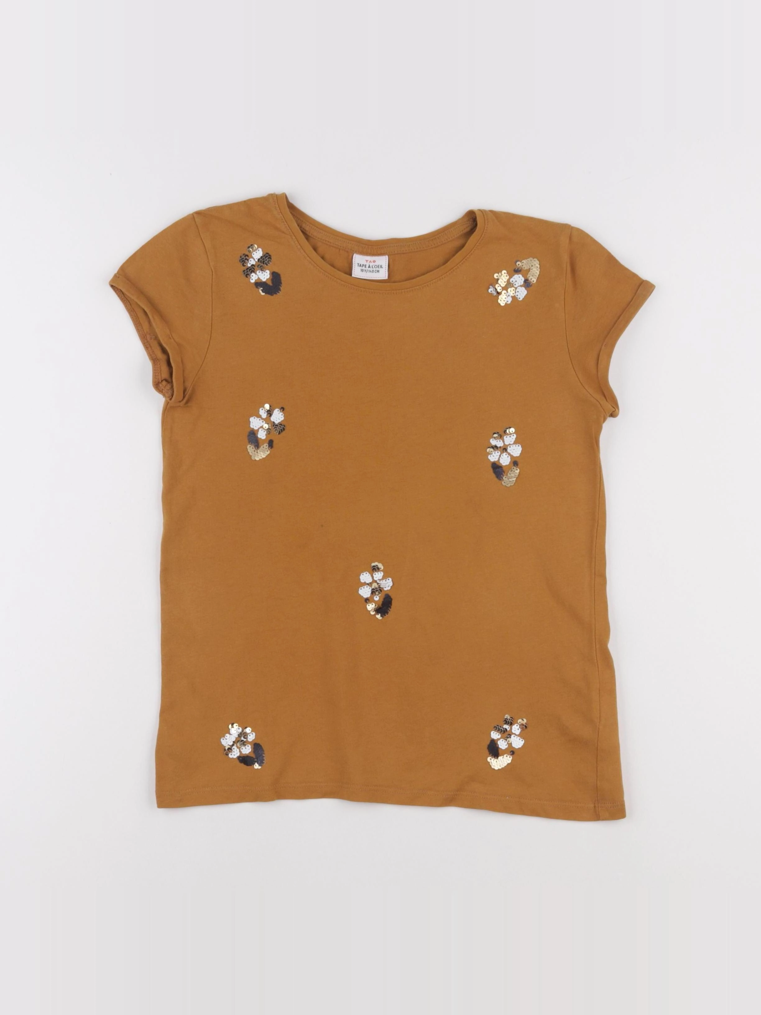 Tape à l'oeil - tee-shirt marron - 10 ans