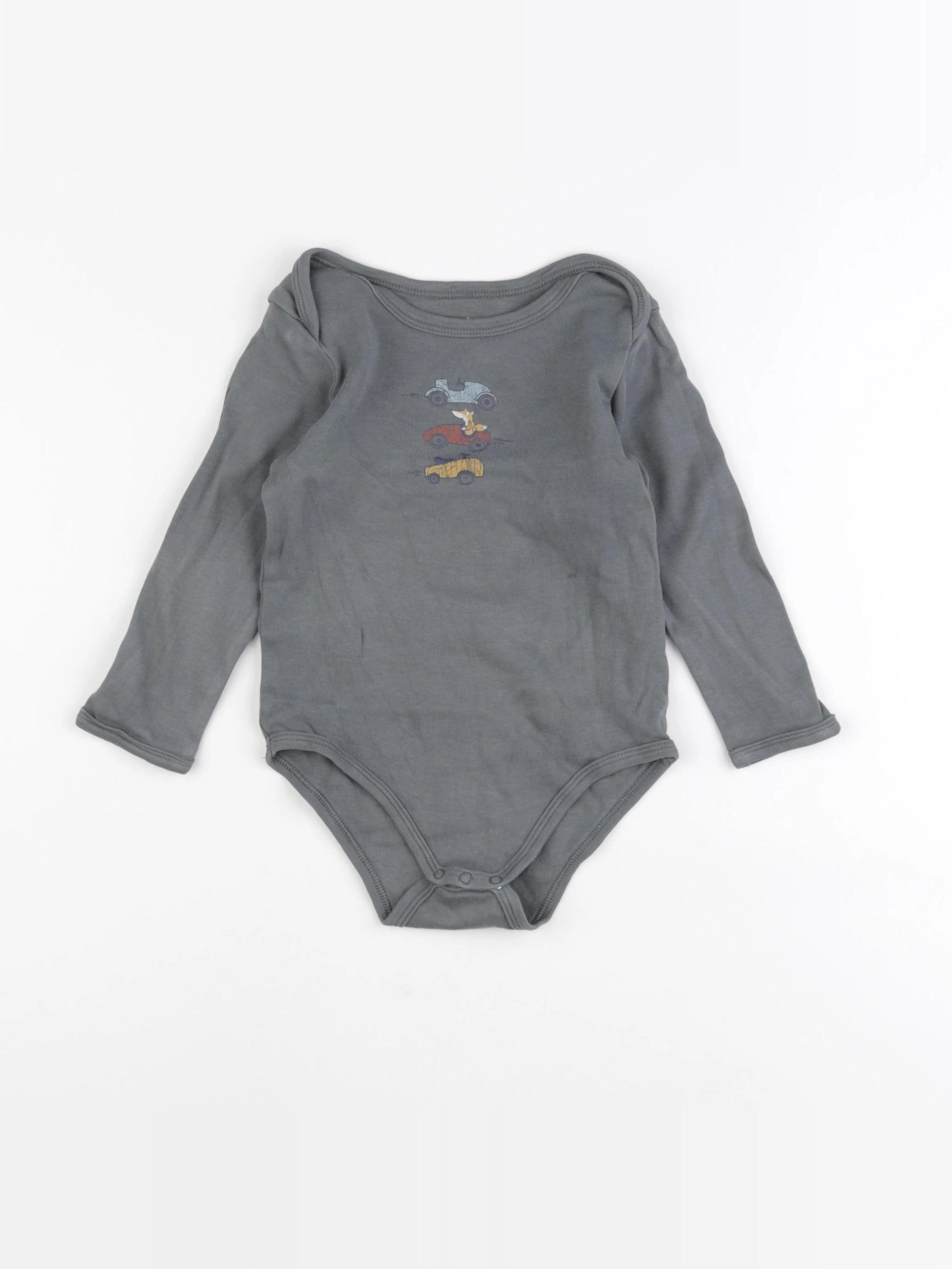 Vertbaudet - body gris - 24 mois
