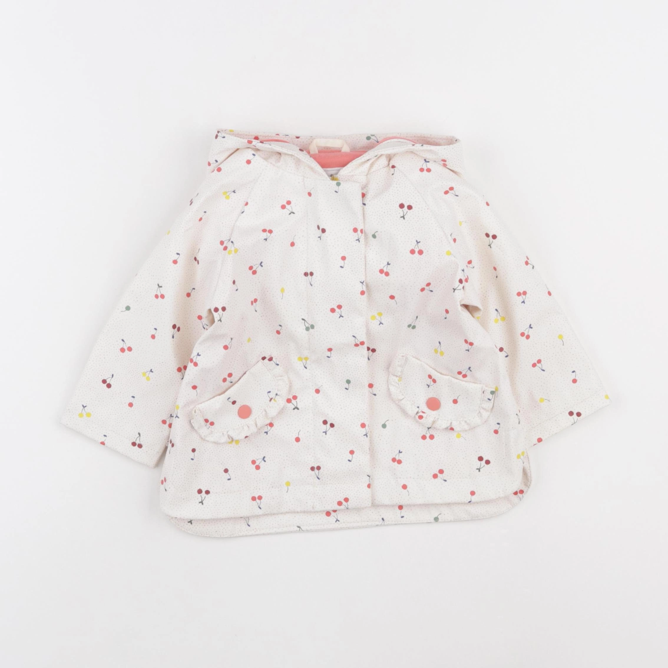 Vertbaudet - imperméable rose - 9 mois