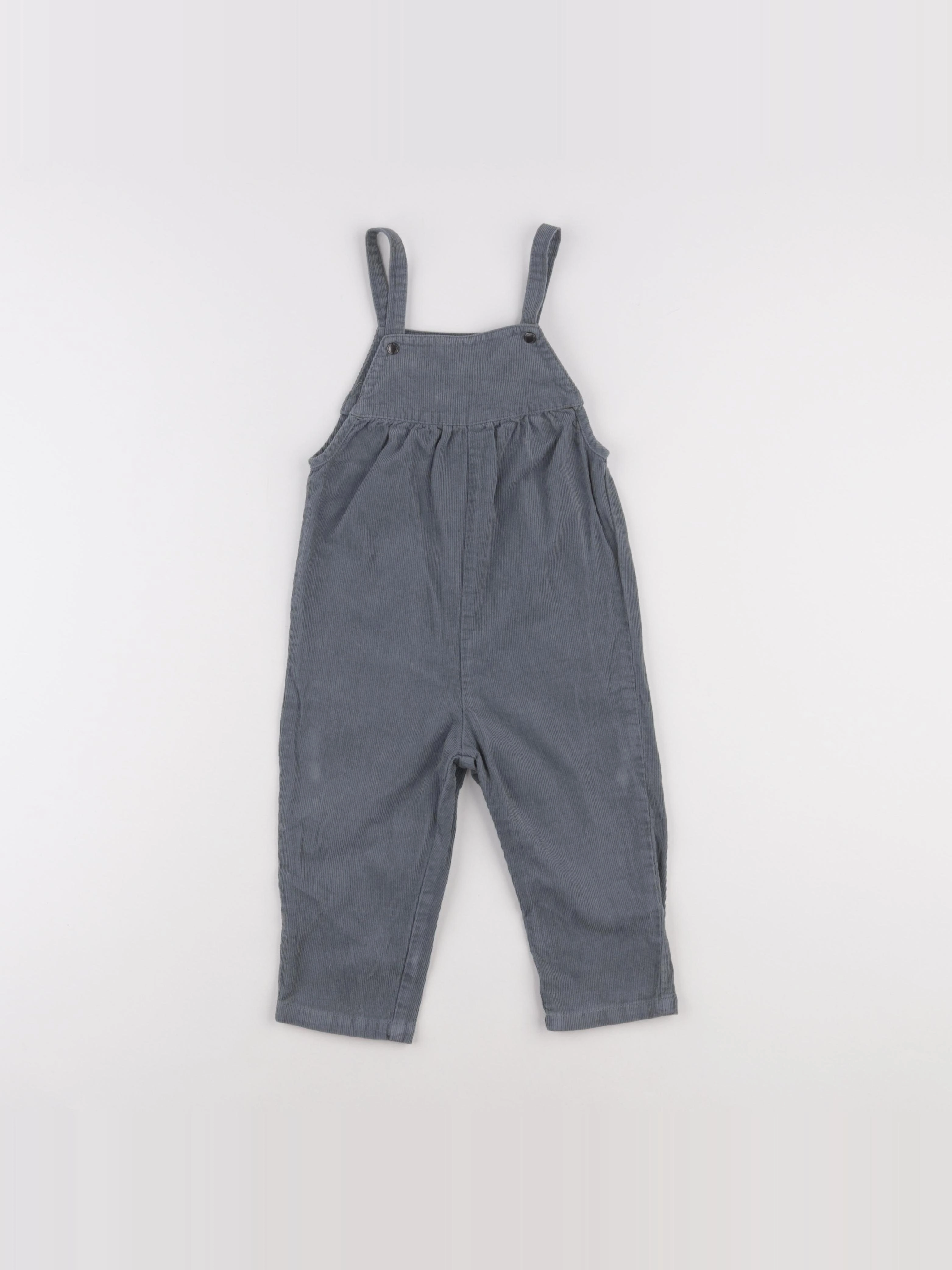 Vertbaudet - salopette gris - 24 mois
