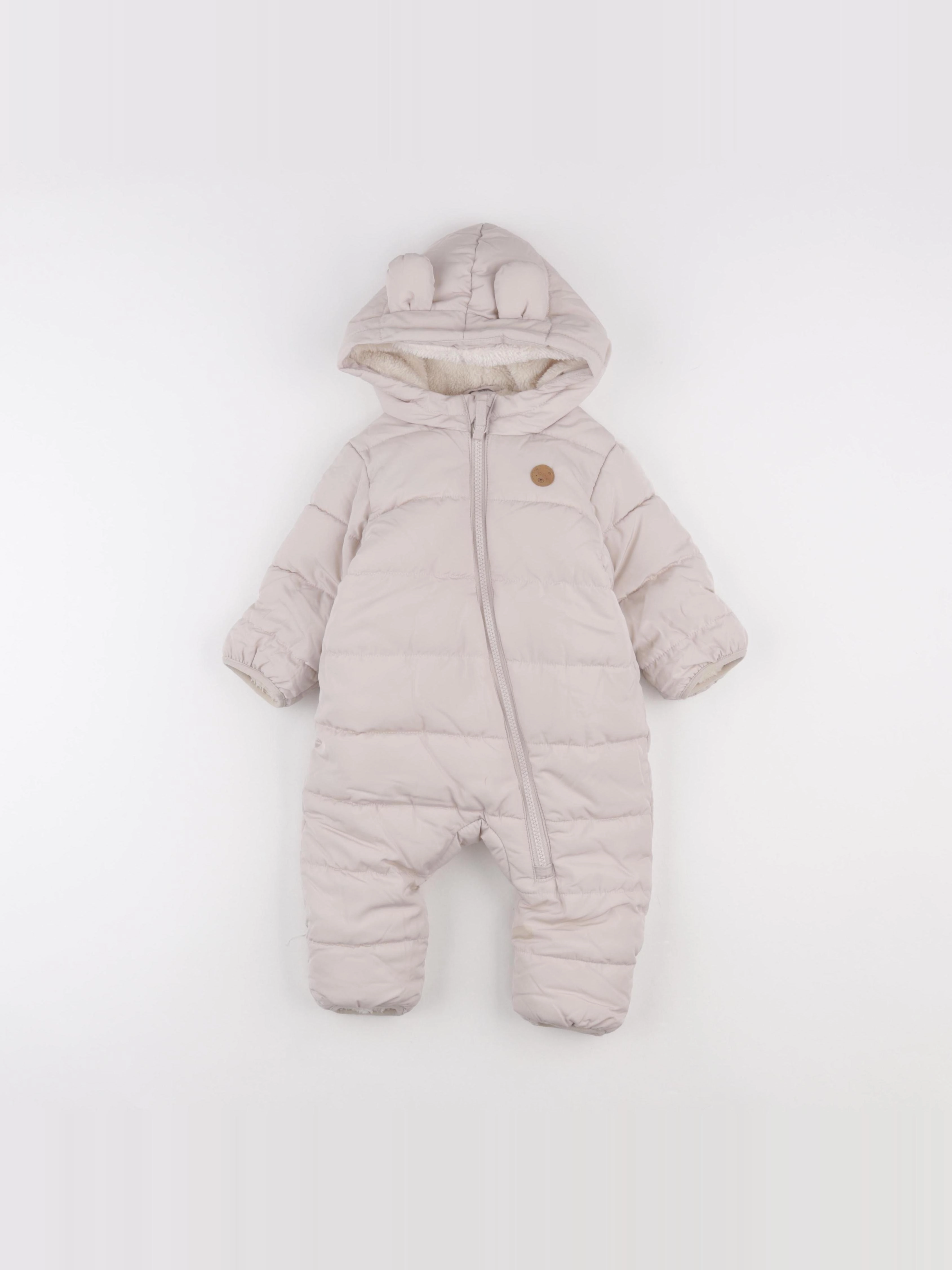 H&M - combi-pilote beige - 3 mois