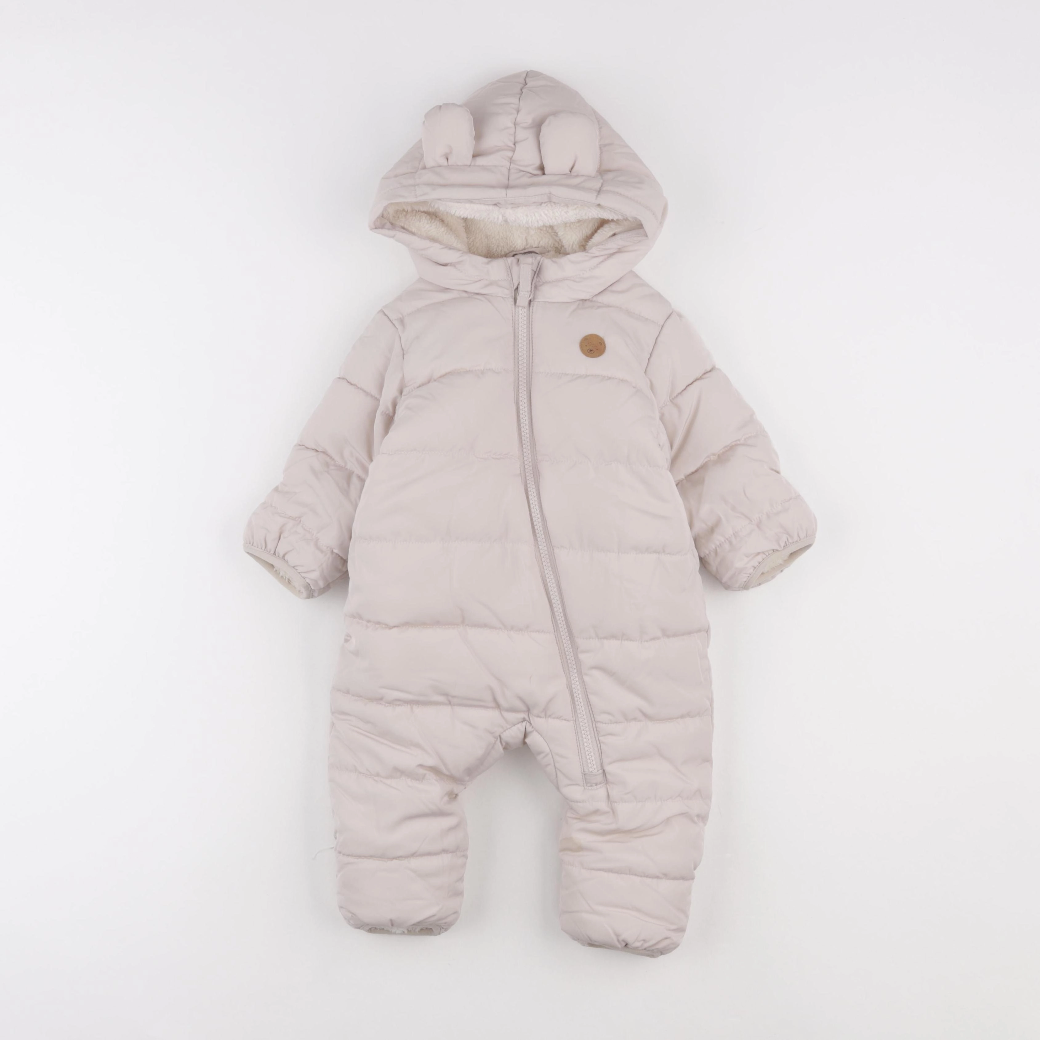 H&M - combi-pilote beige - 3 mois