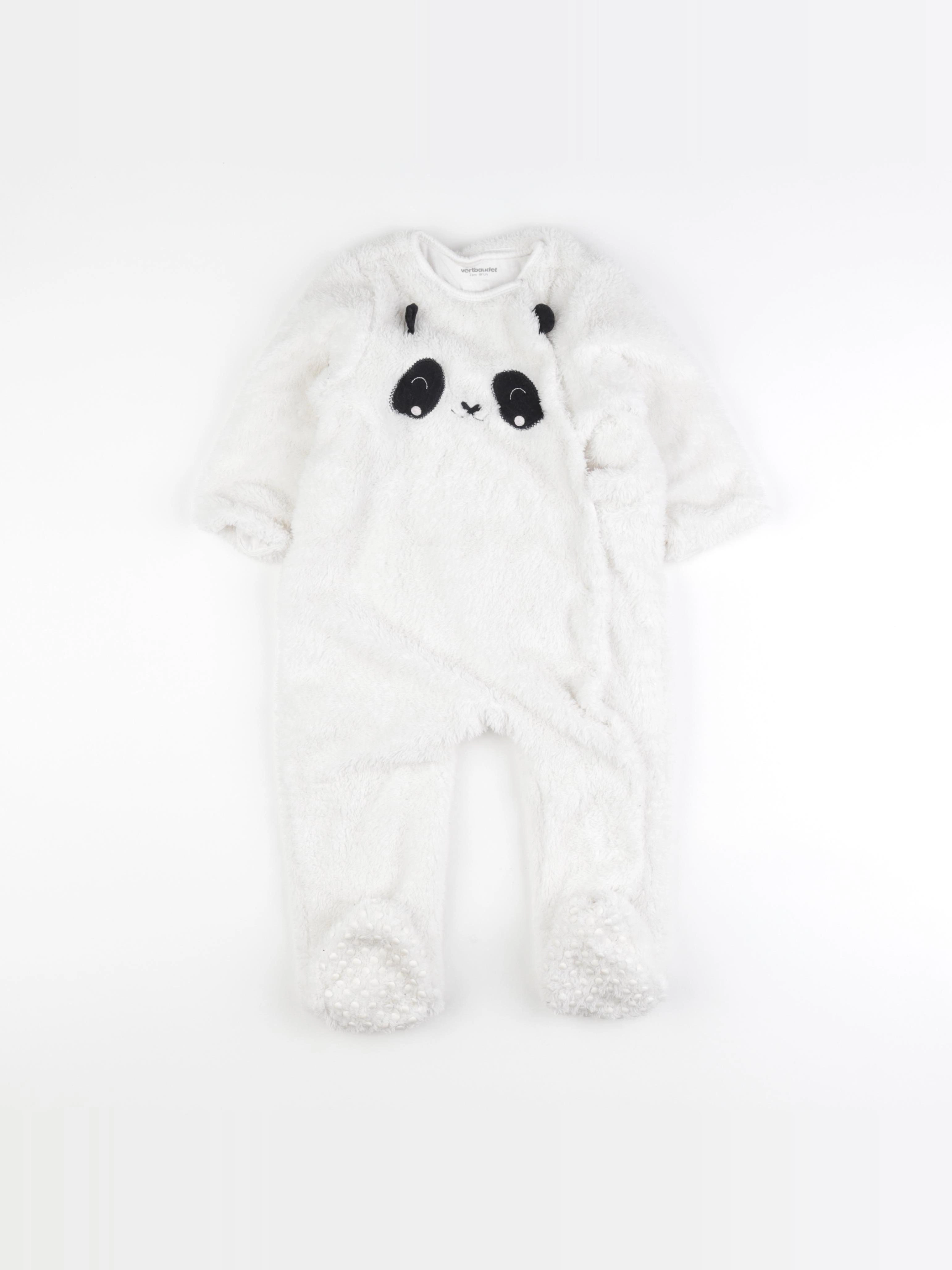 Vertbaudet - sur-pyjama blanc - 2 ans
