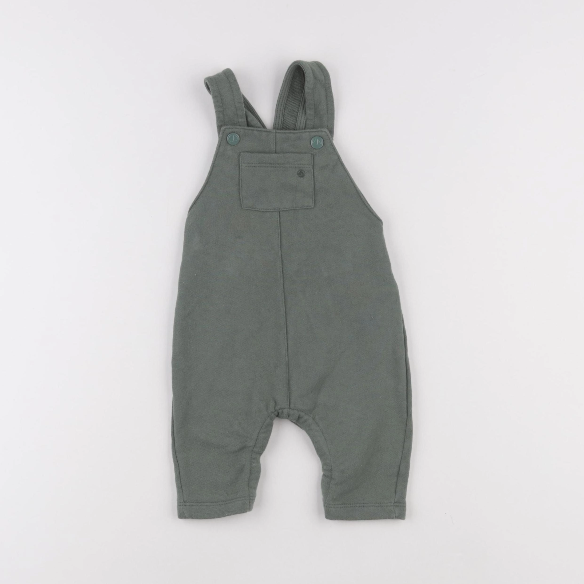 Petit Bateau - salopette vert - 6 mois