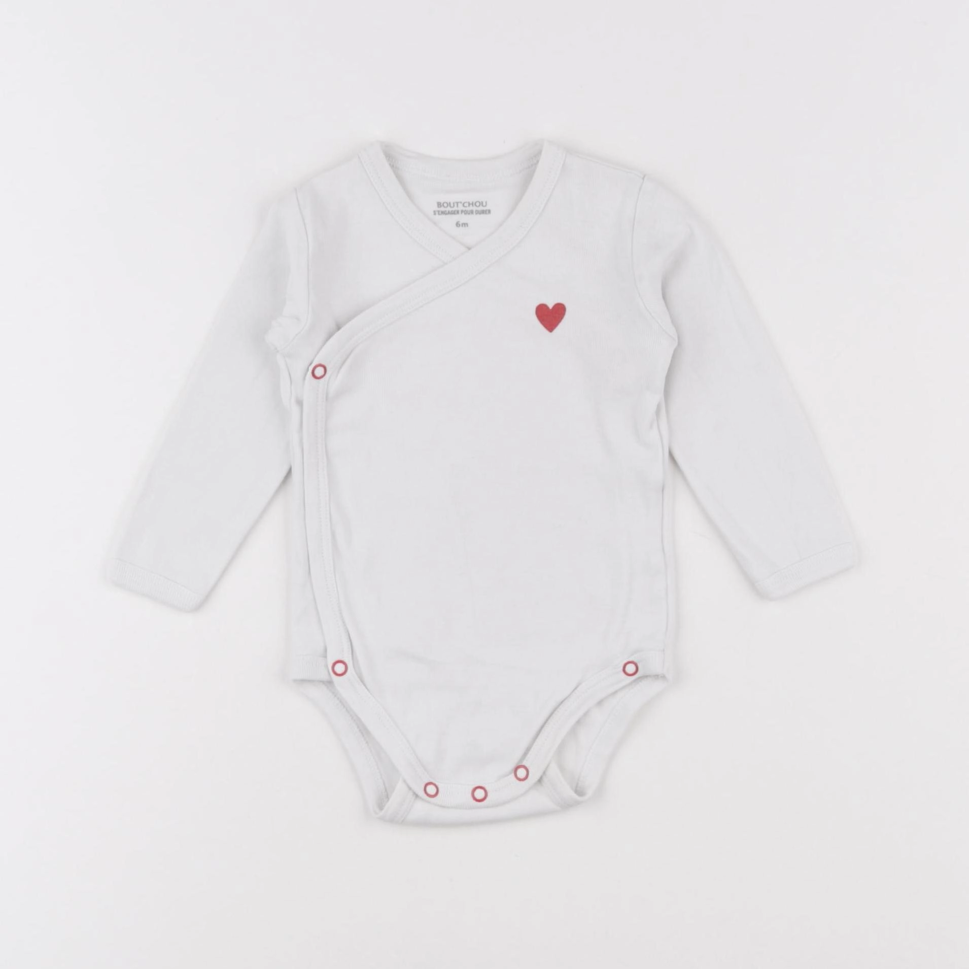 Boutchou - body blanc - 6 mois