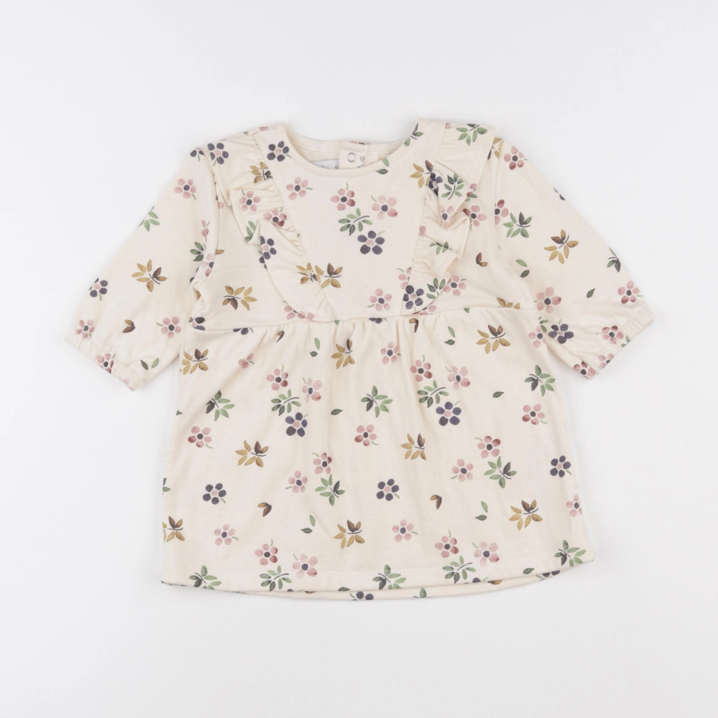 Petit Bateau - robe beige - 6 mois