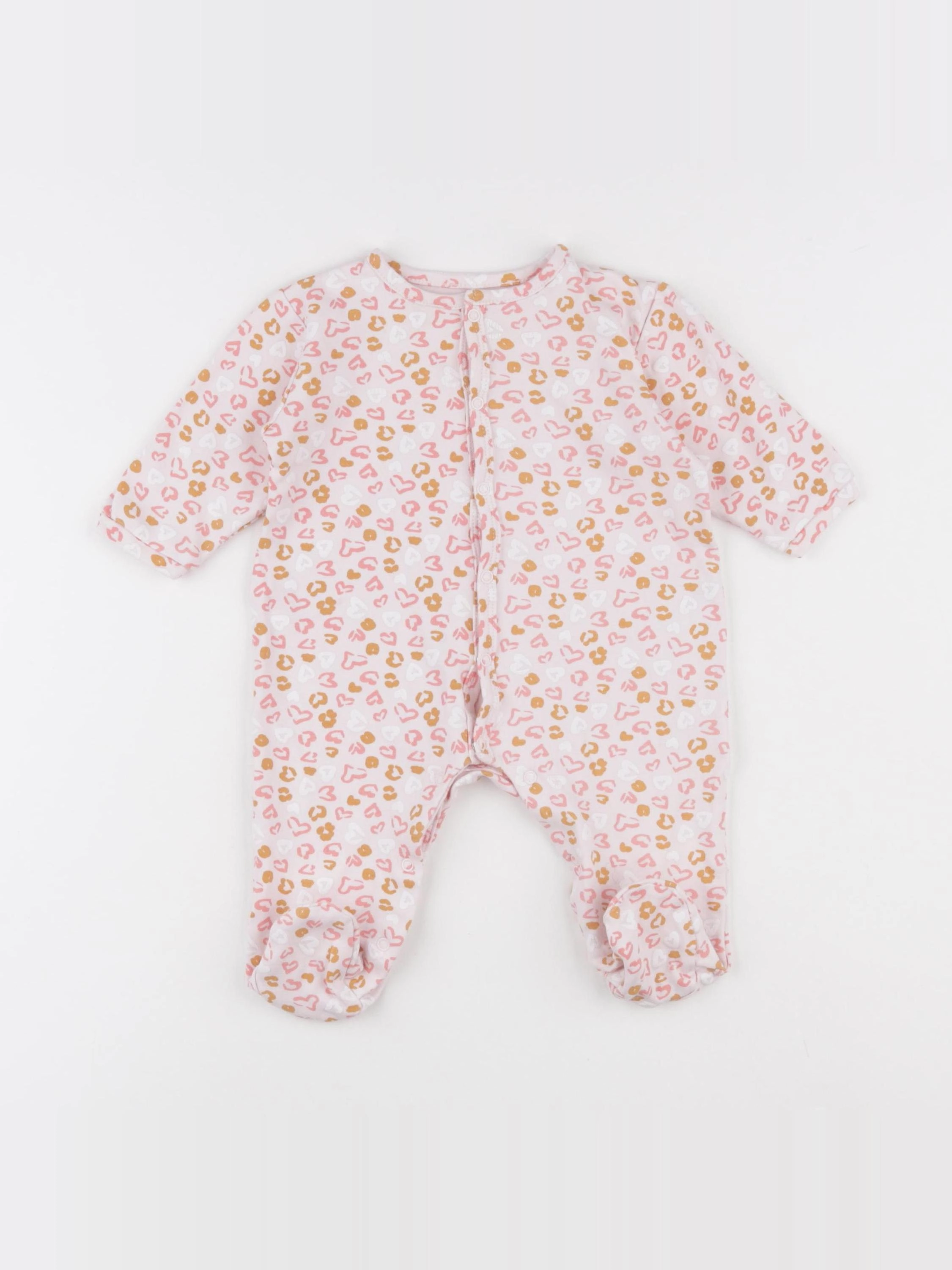 Carrément Beau - pyjama coton rose - 6 mois