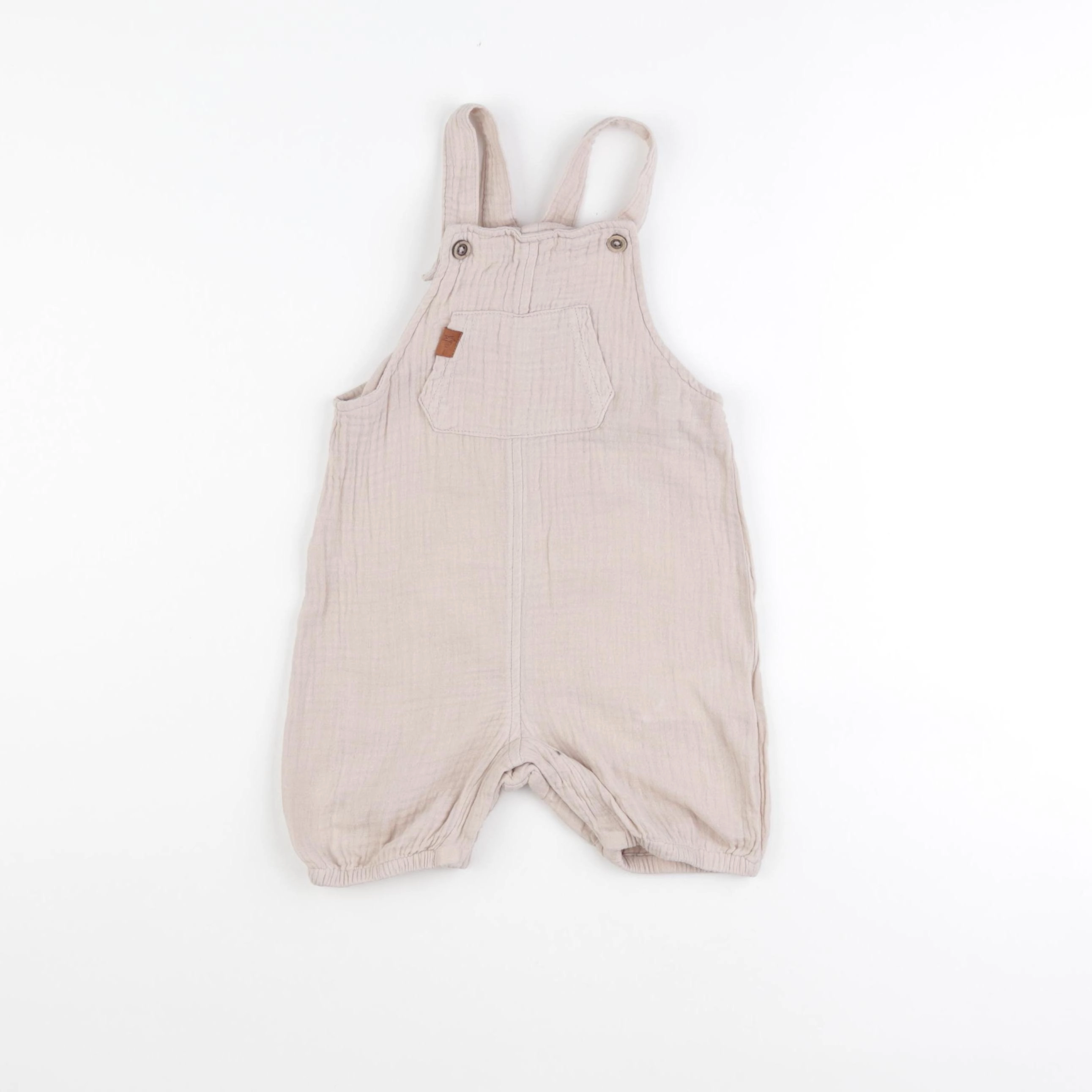 Vertbaudet - salopette beige - 18 mois