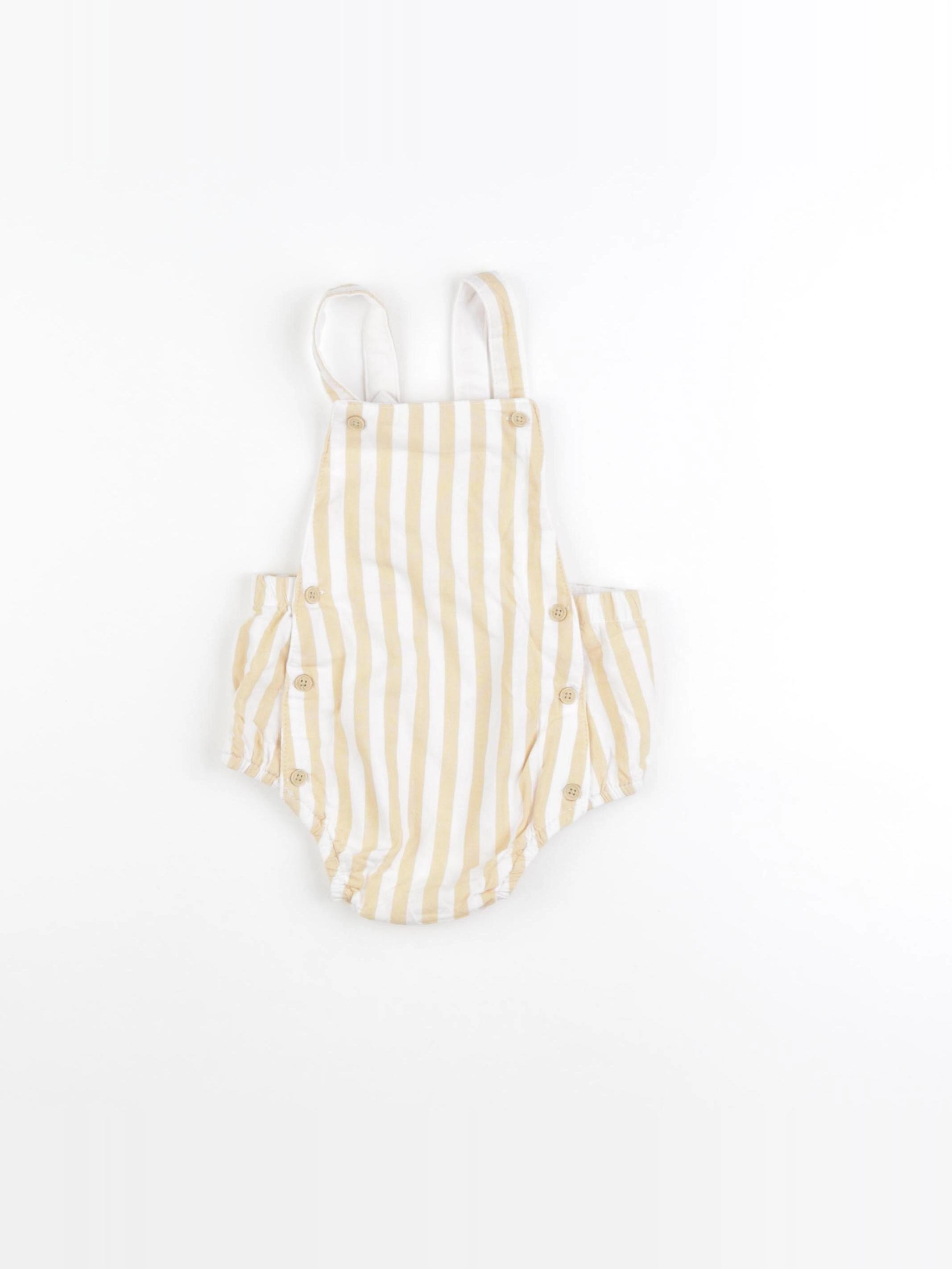 Vertbaudet - combinaison beige - 12 mois