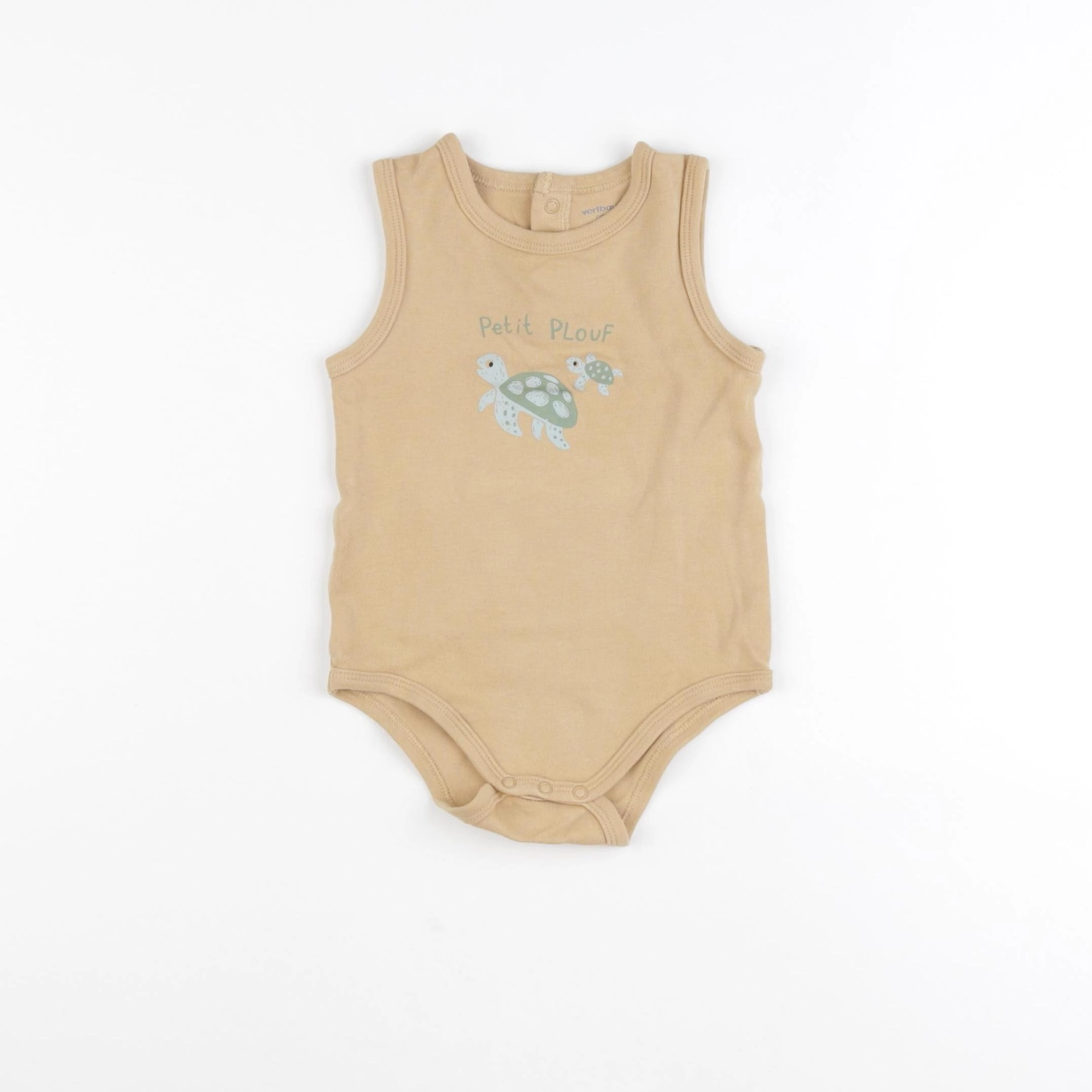 Vertbaudet - body marron - 18 mois