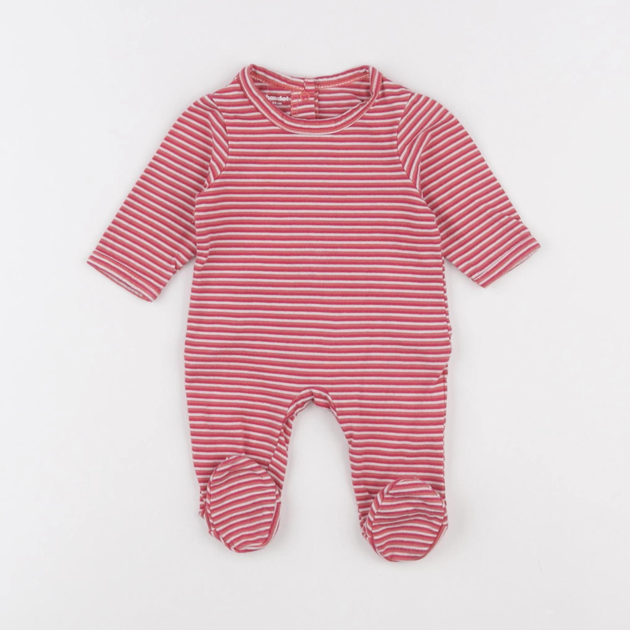 Vertbaudet - pyjama coton rose - 1 mois