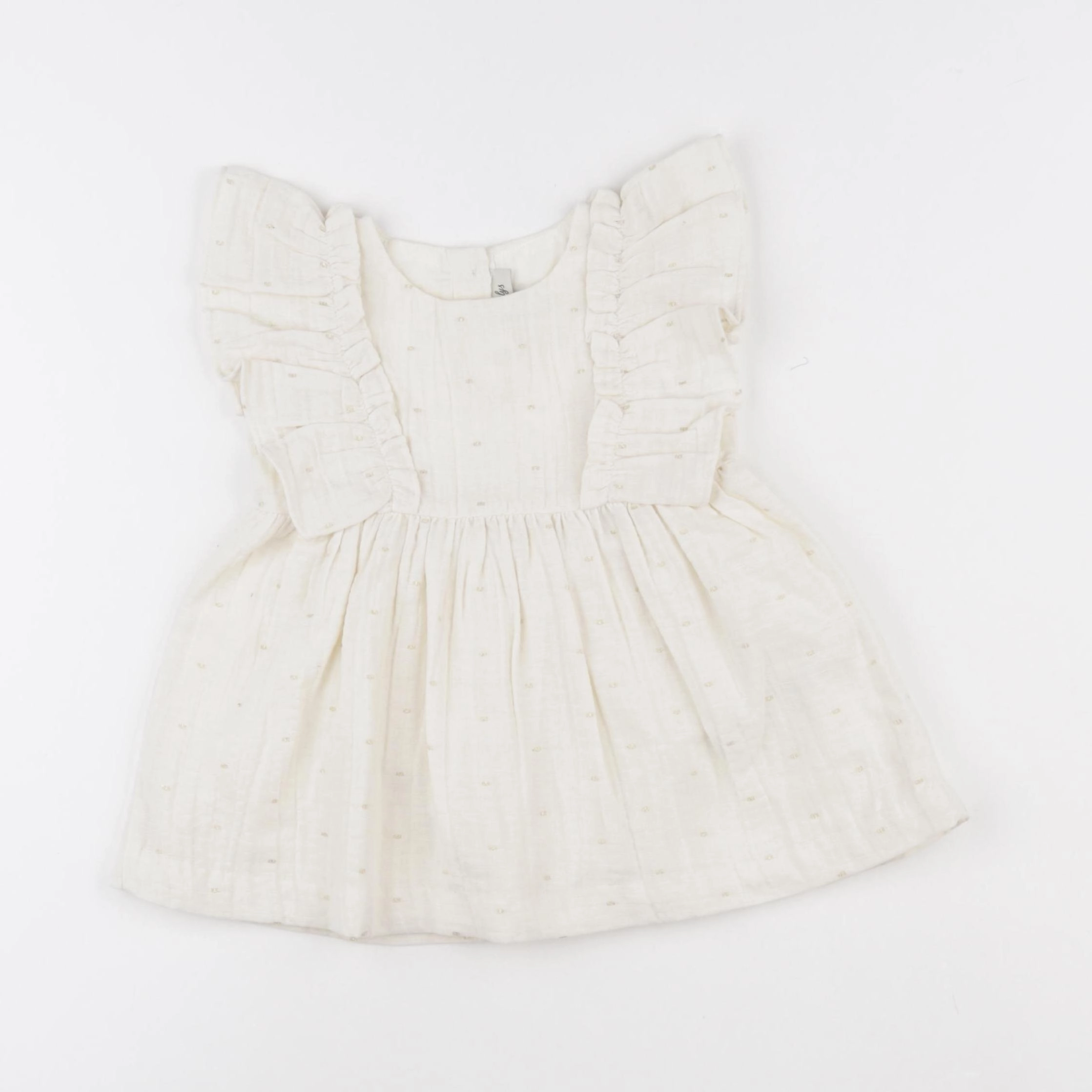 Natalys - robe beige, or - 6 mois