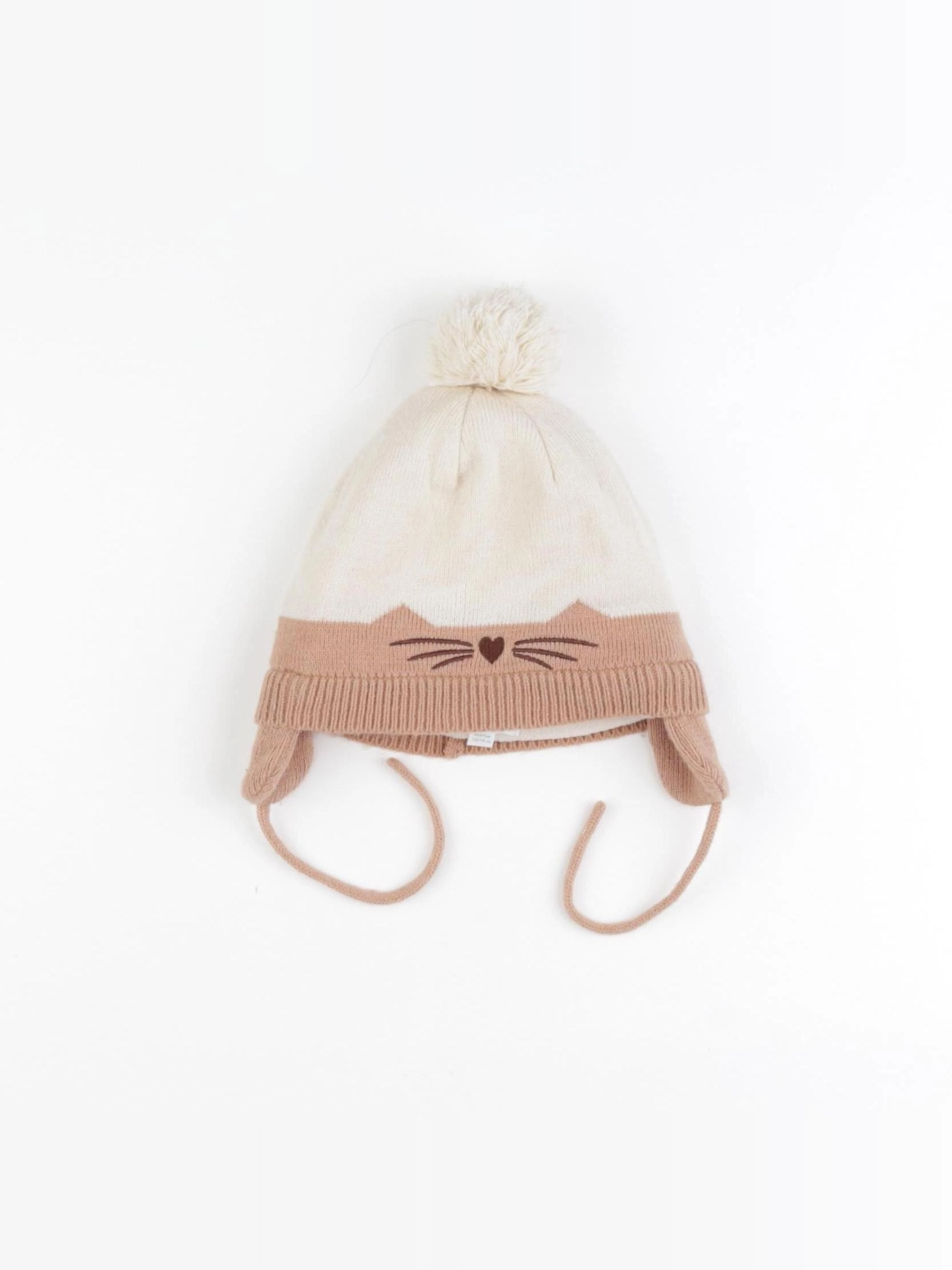 Vertbaudet - bonnet marron - 12/18 mois