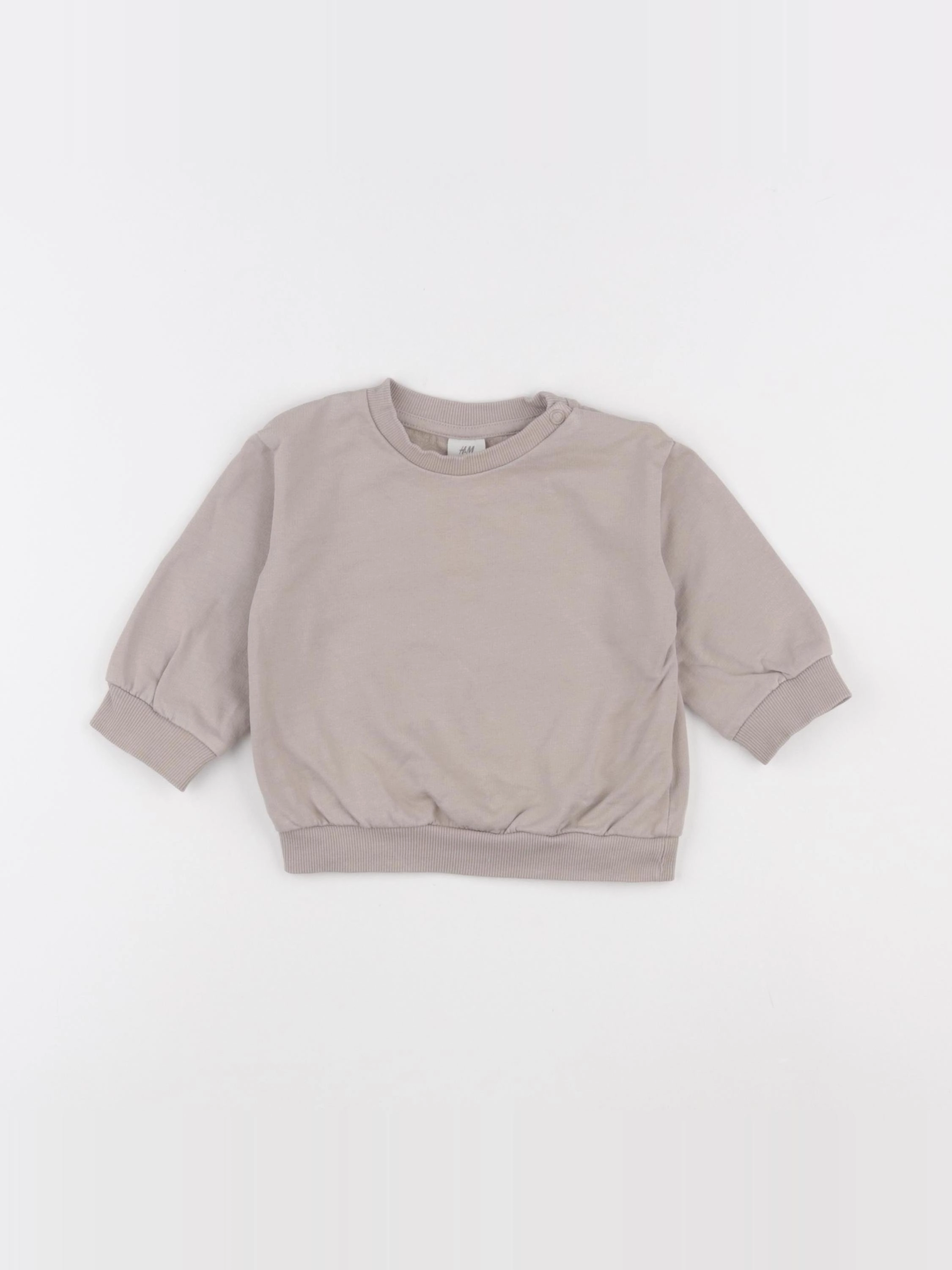 H&M - sweat gris - 6 mois