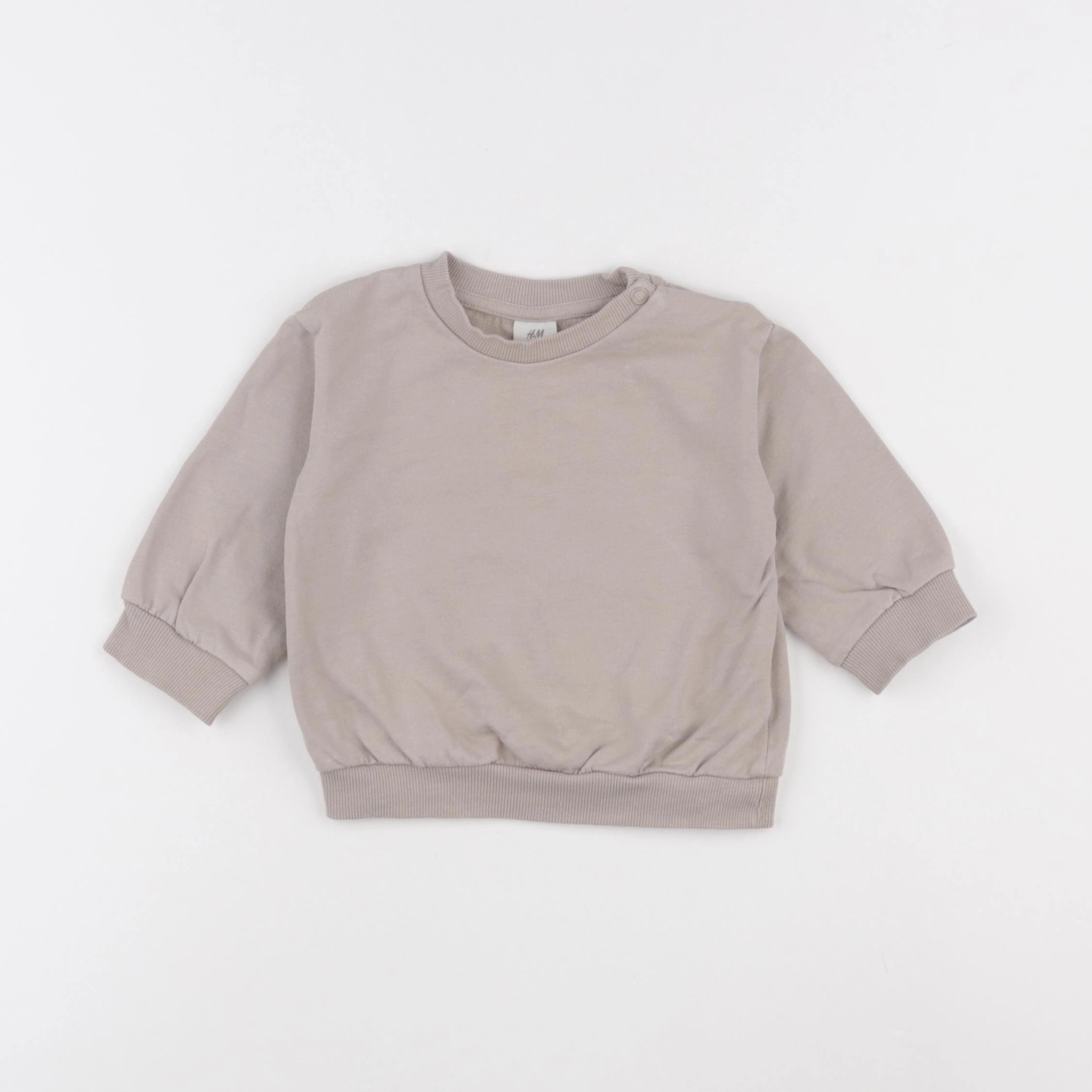 H&M - sweat gris - 6 mois