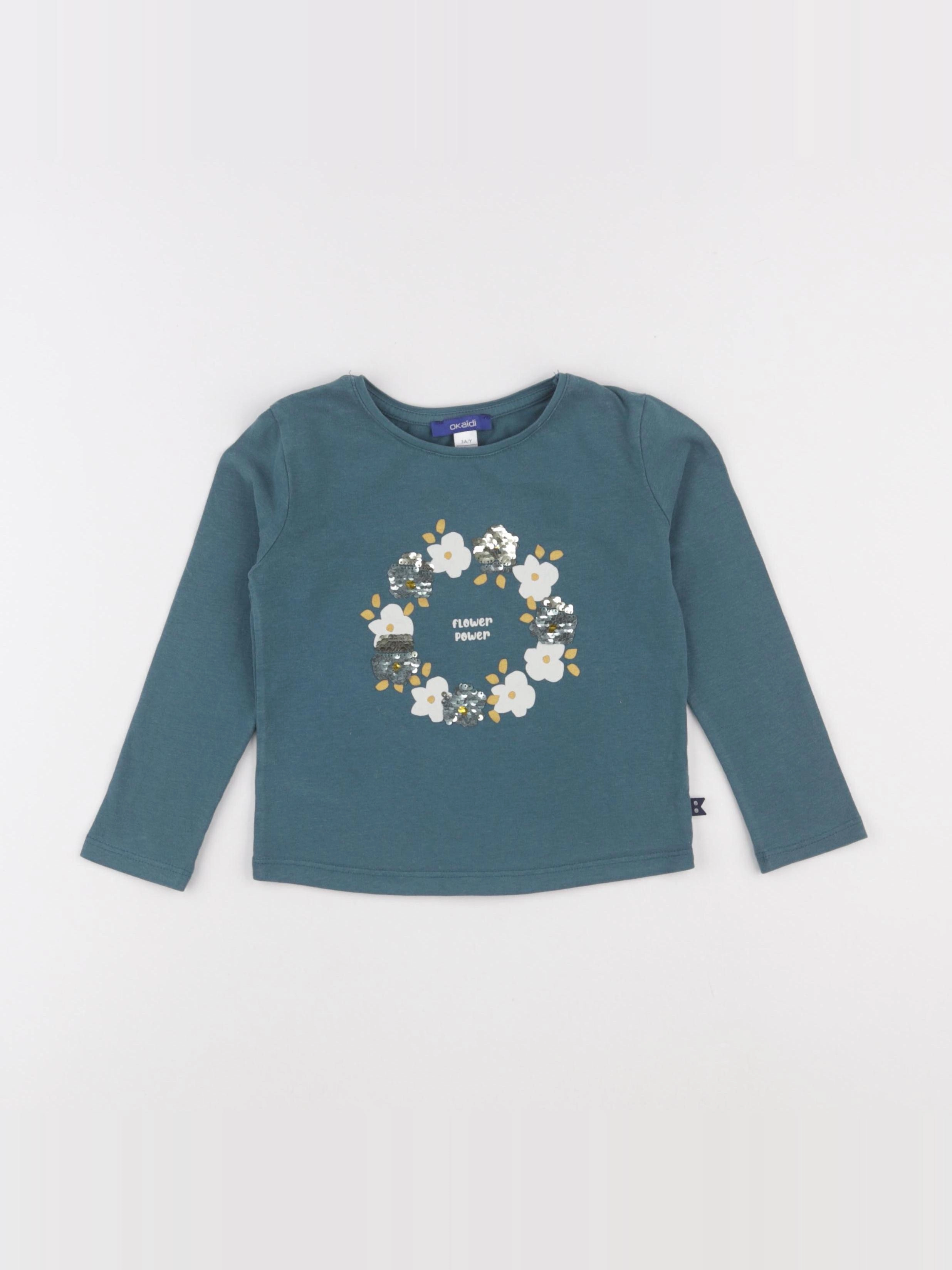 Okaidi - tee-shirt vert - 3 ans