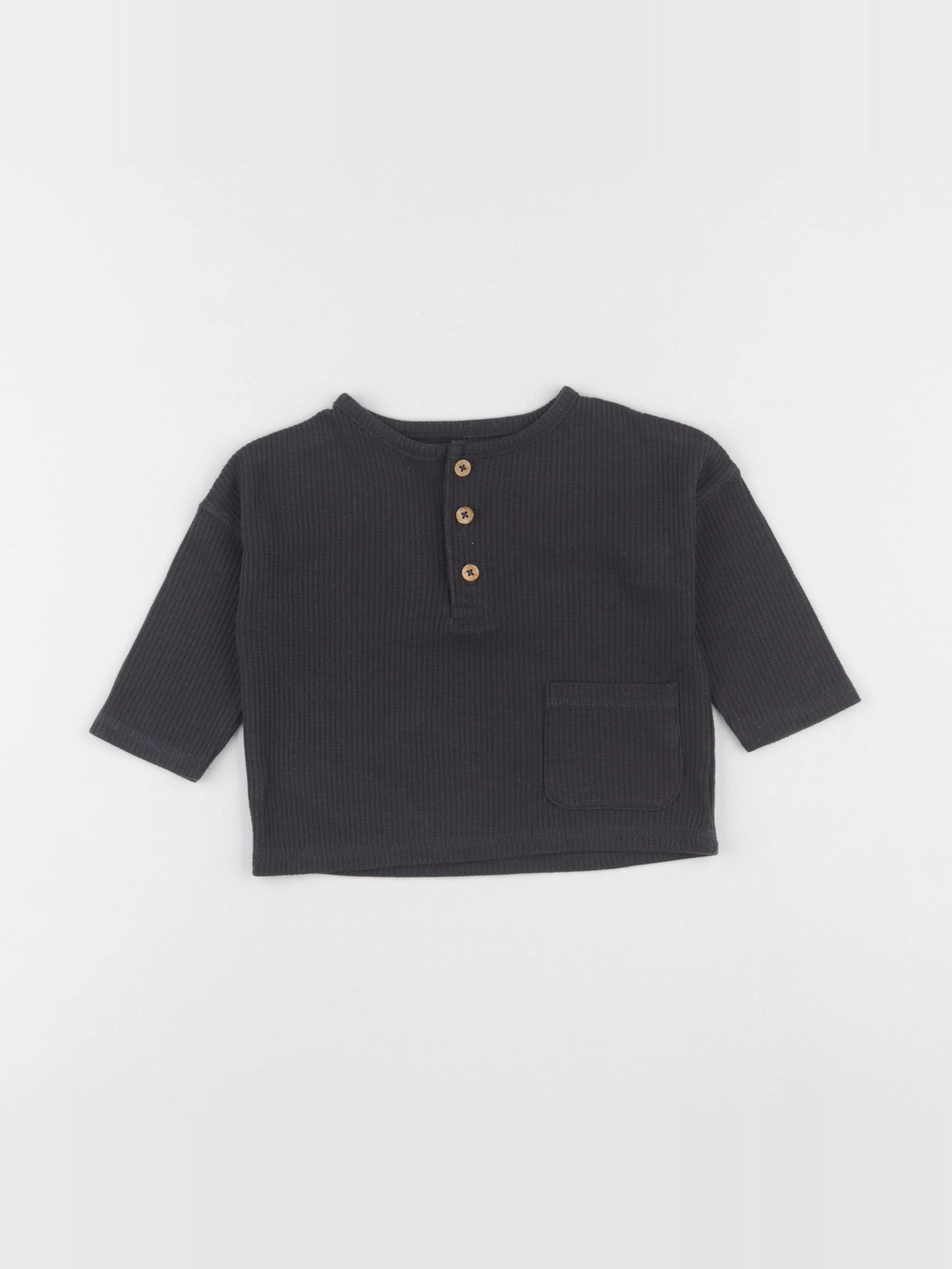 Vertbaudet - pull gris - 9 mois