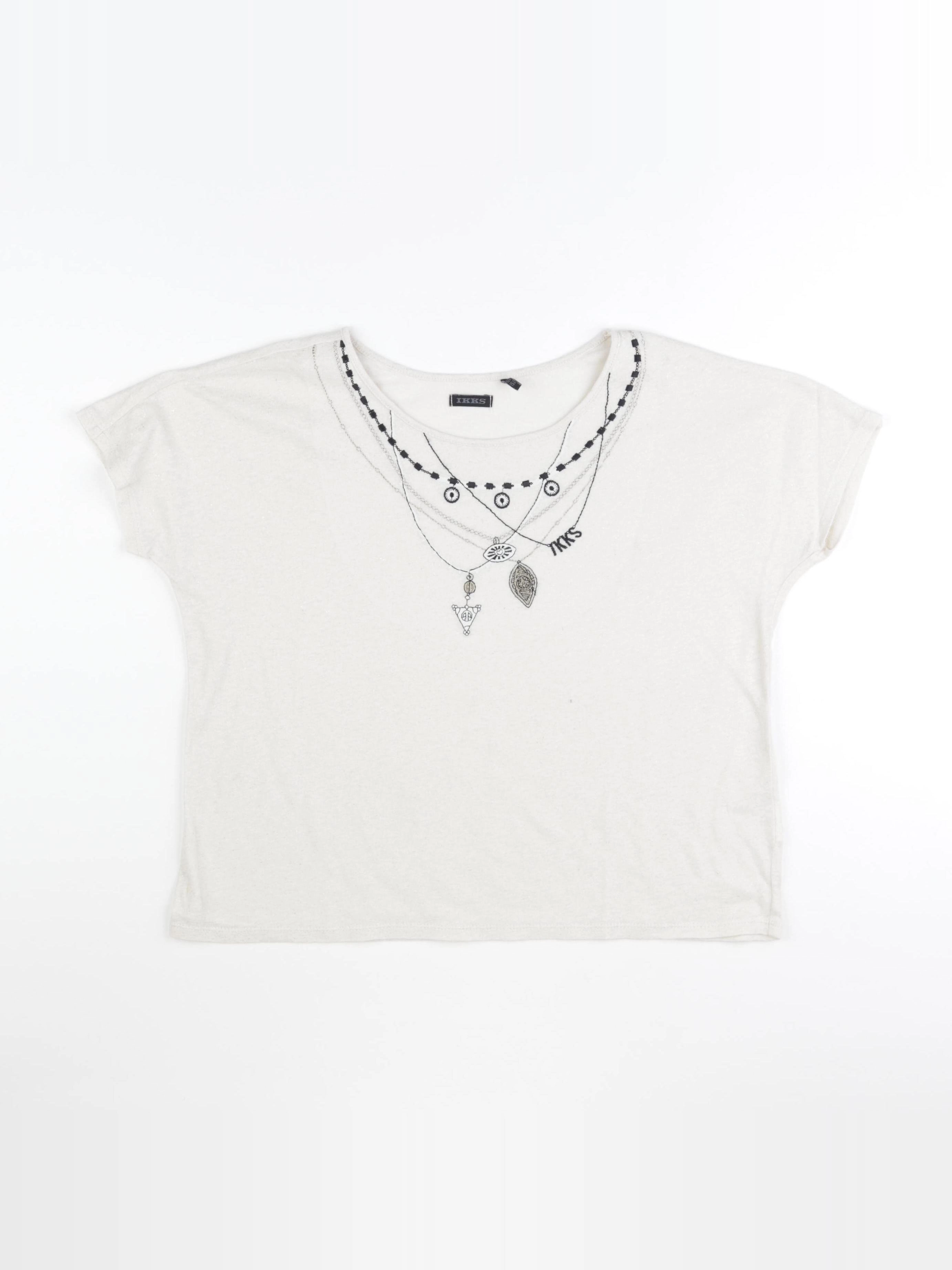 IKKS - tee-shirt beige - 12 ans