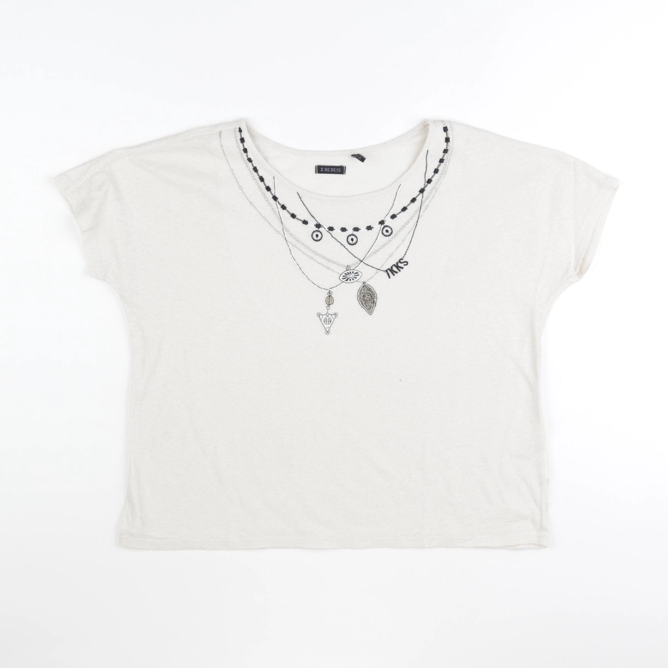IKKS - tee-shirt beige - 12 ans