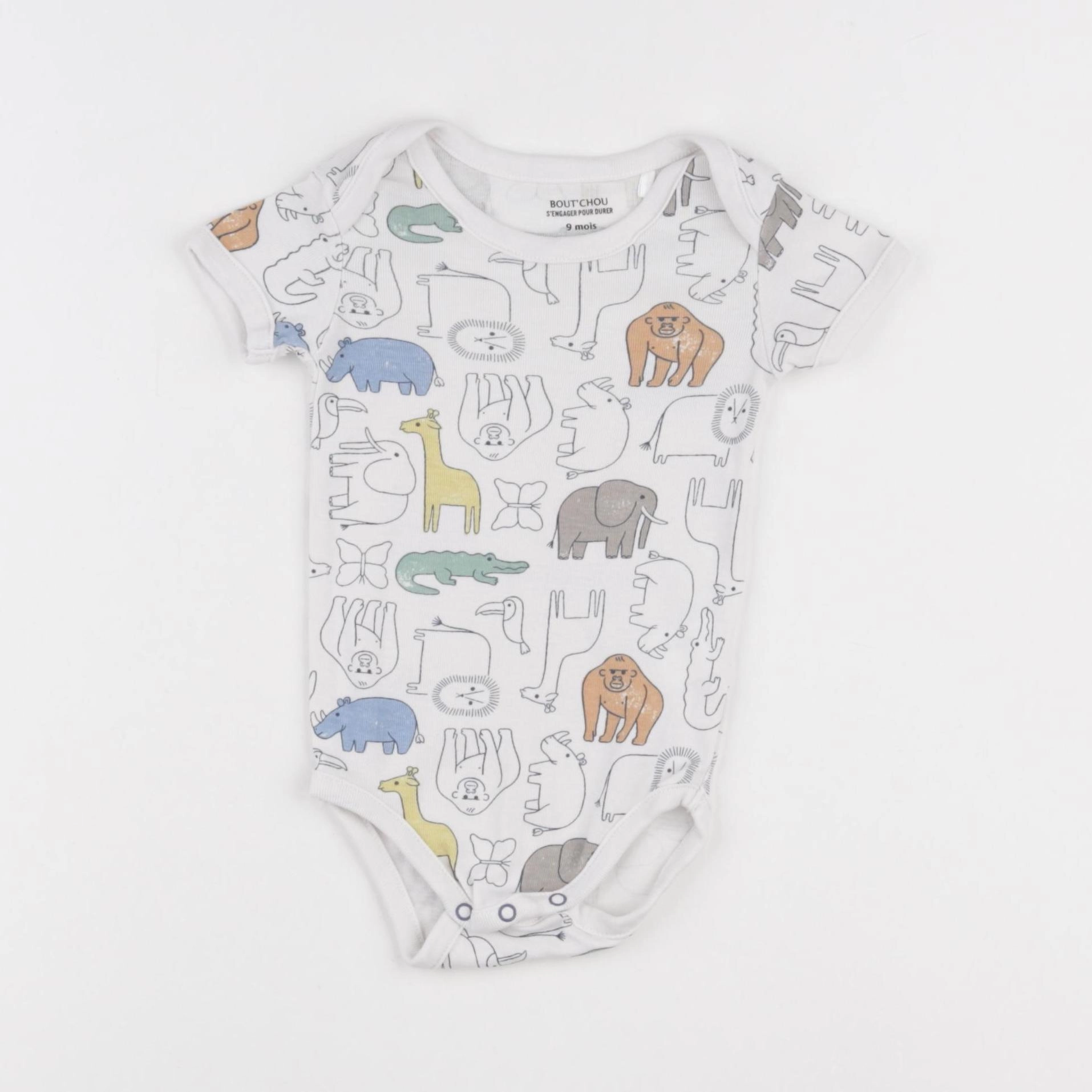 Boutchou - body blanc - 9 mois