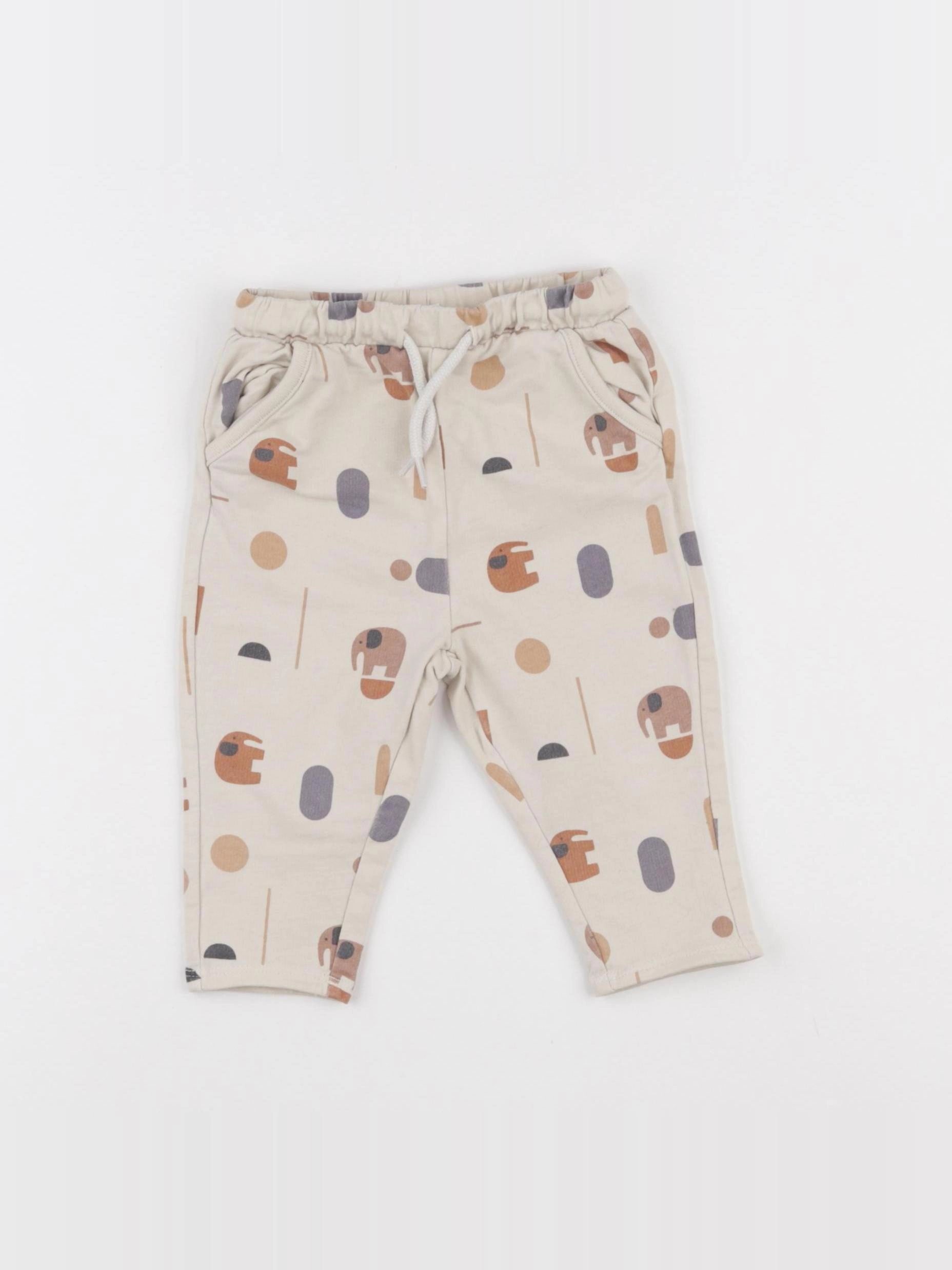 Vertbaudet - jogging beige - 9 mois
