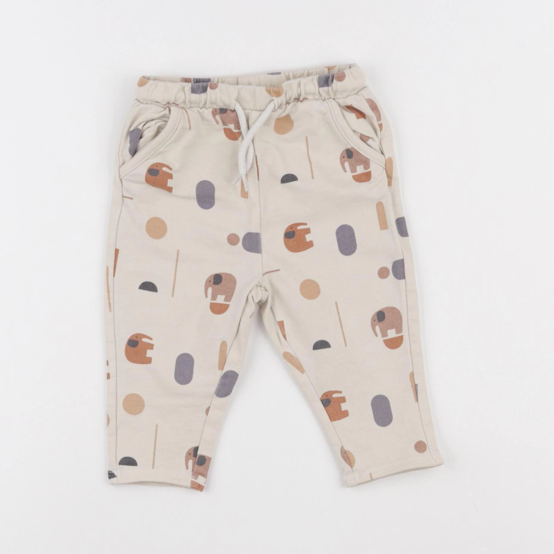 Vertbaudet - jogging beige - 9 mois