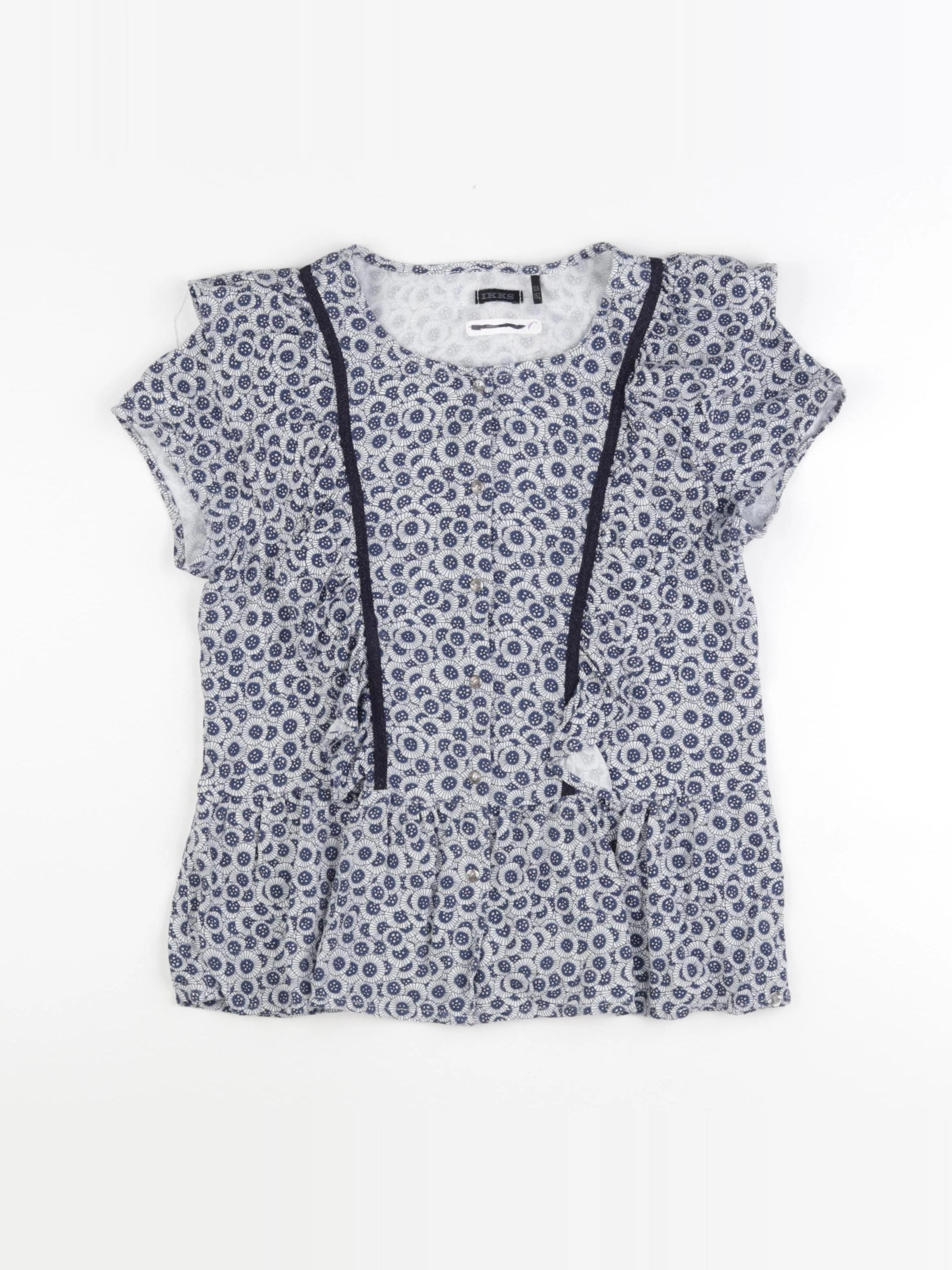 IKKS - blouse bleu - 12 ans