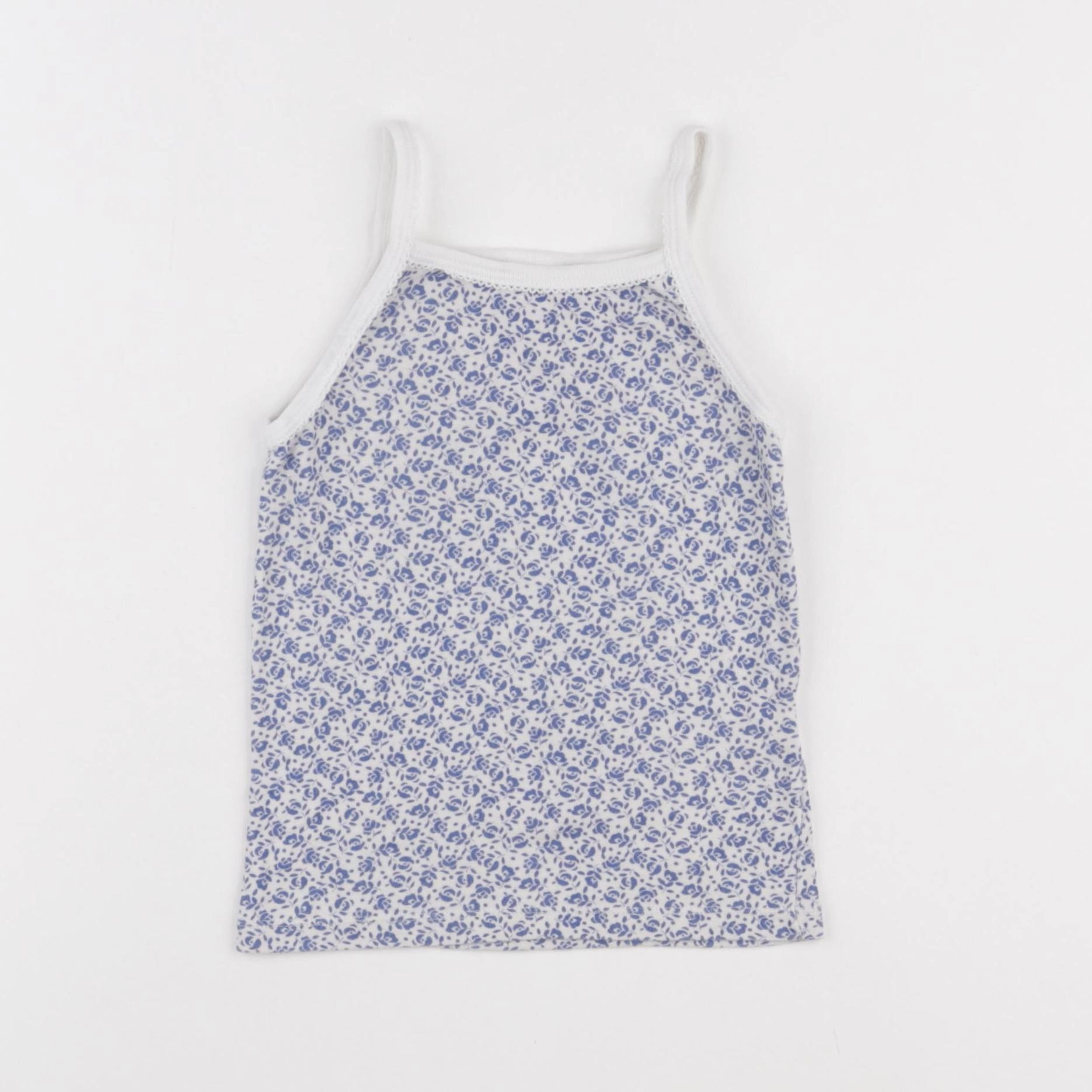 Petit Bateau - maillot de corps bleu - 3 ans