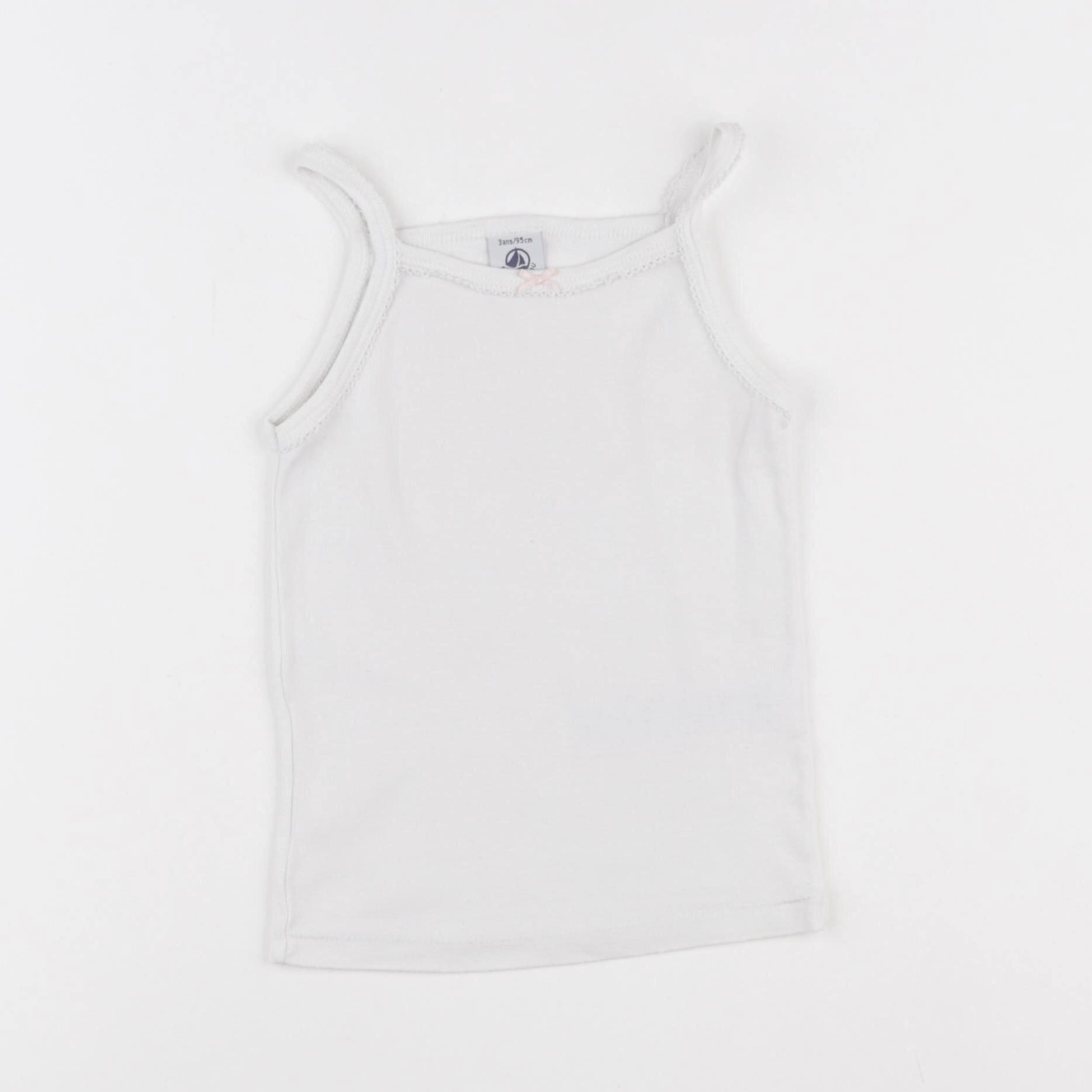 Petit Bateau - maillot de corps blanc - 3 ans