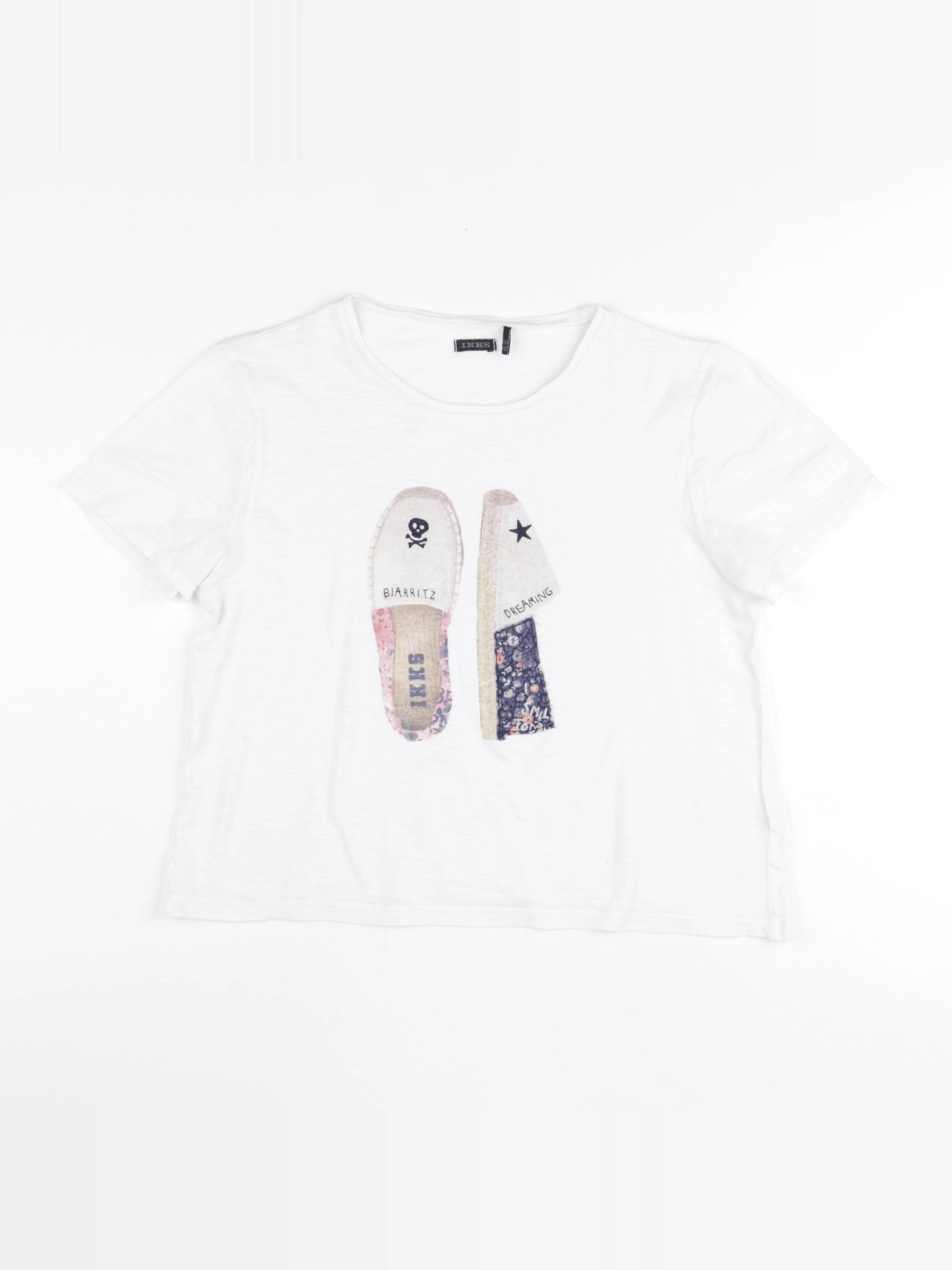 IKKS - tee-shirt blanc - 12 ans