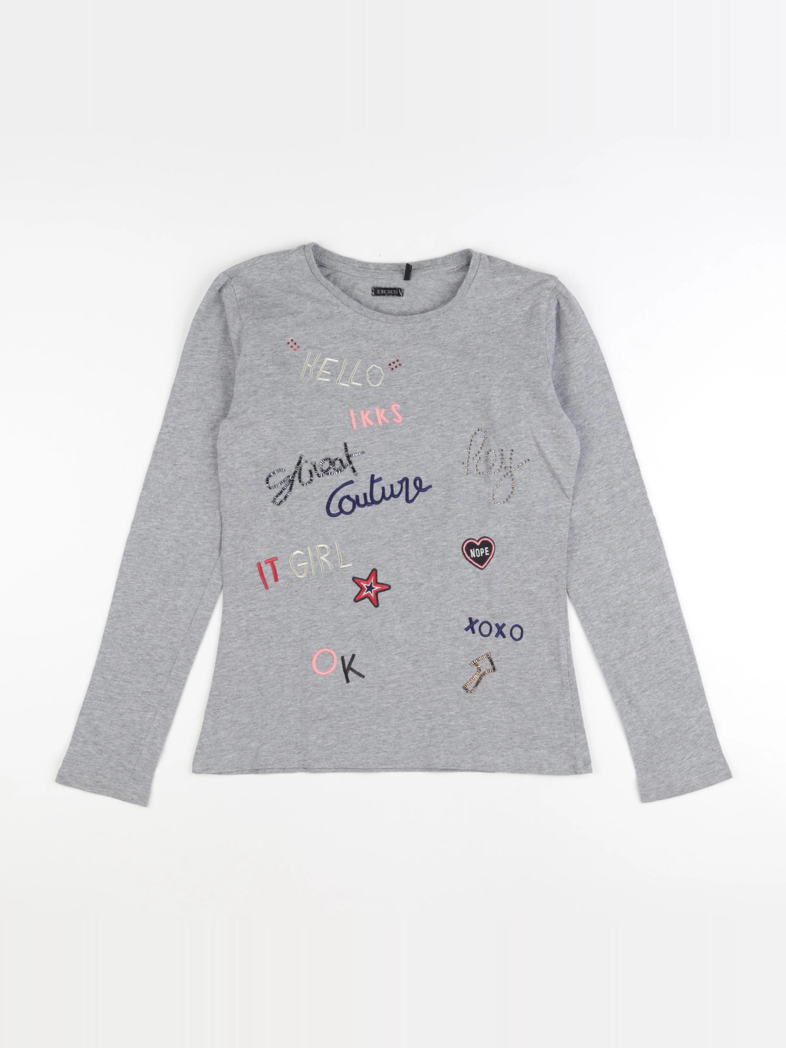 IKKS - tee-shirt gris - 12 ans