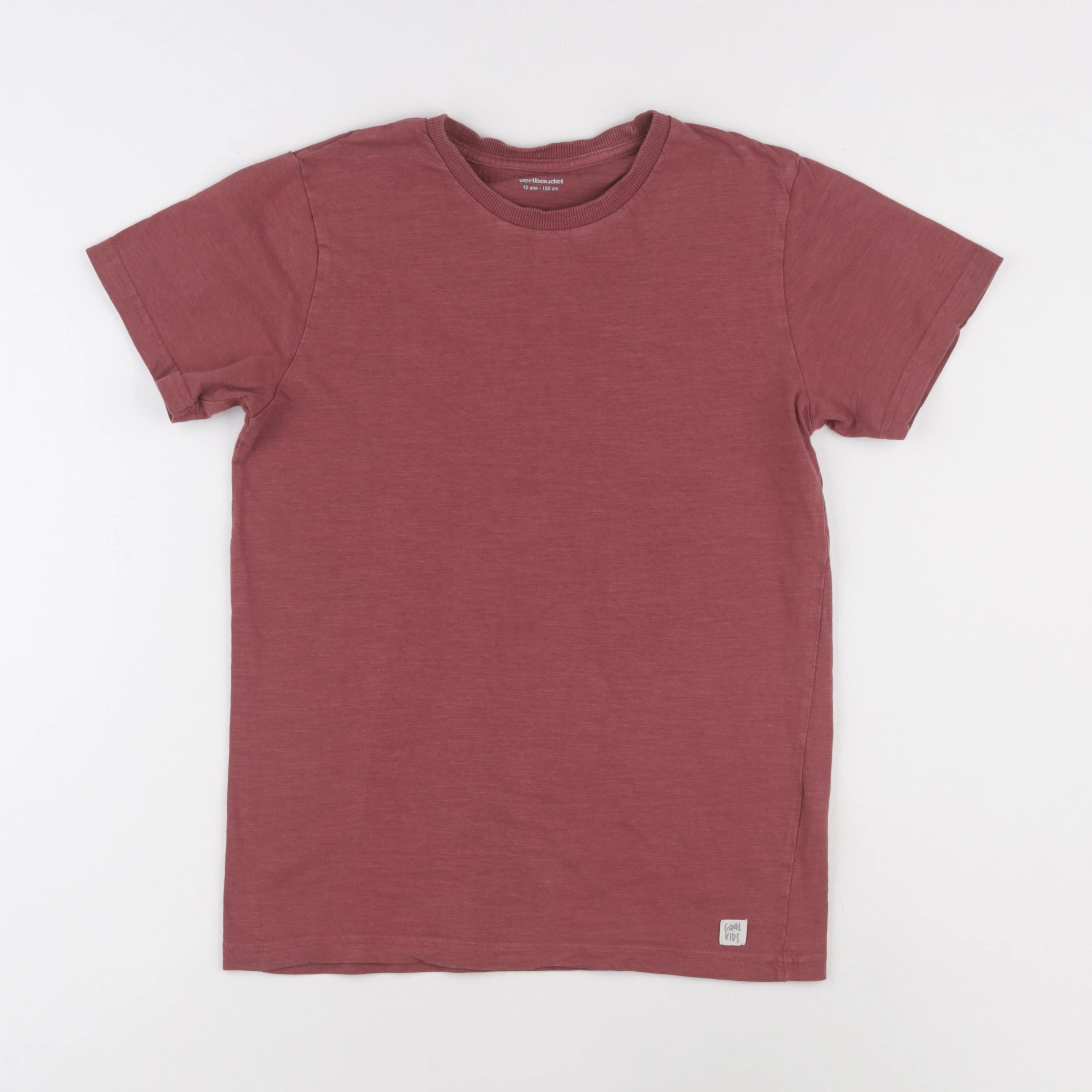 Vertbaudet - tee-shirt rouge - 12 ans