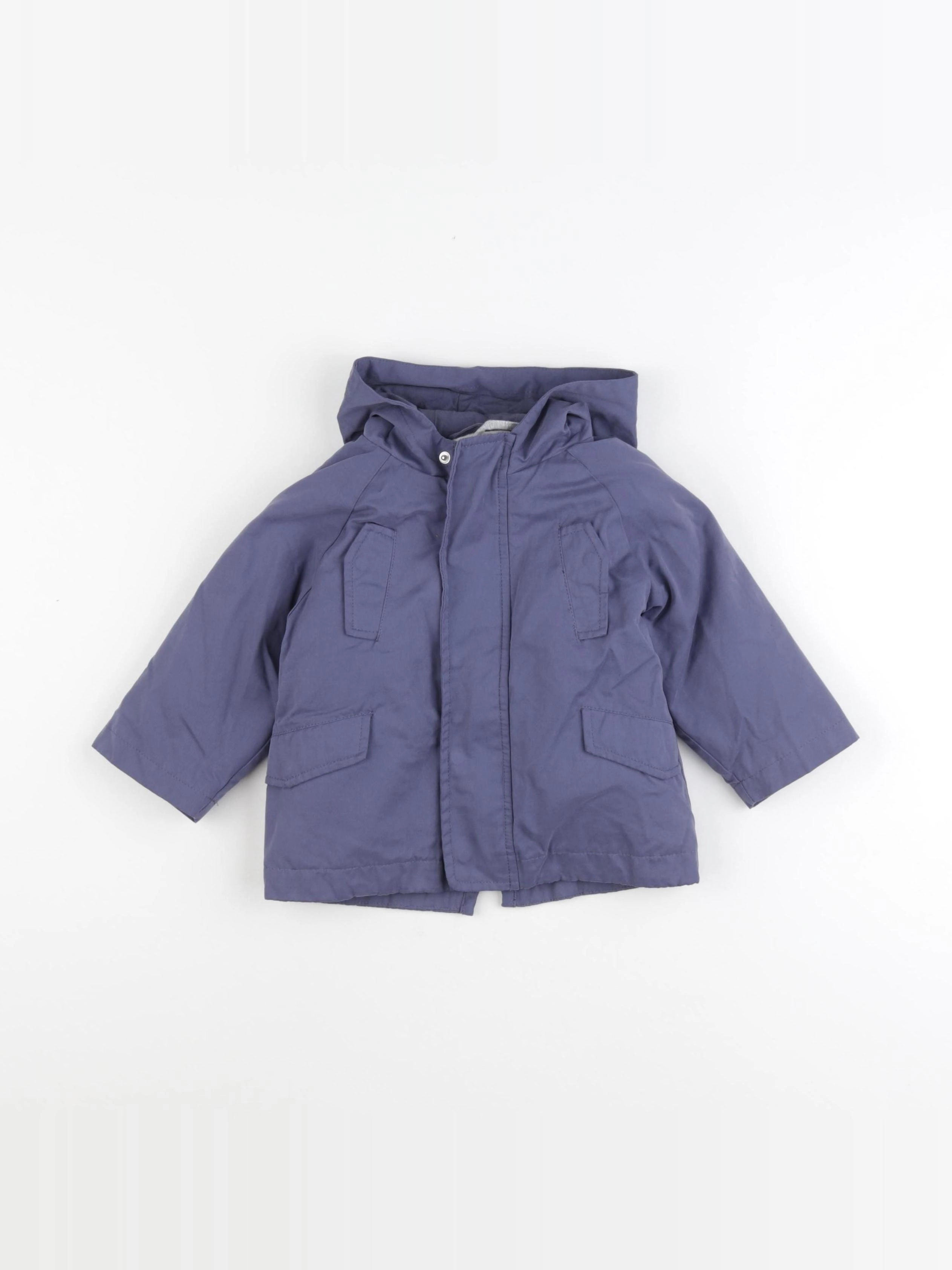 Vertbaudet - manteau bleu - 12 mois