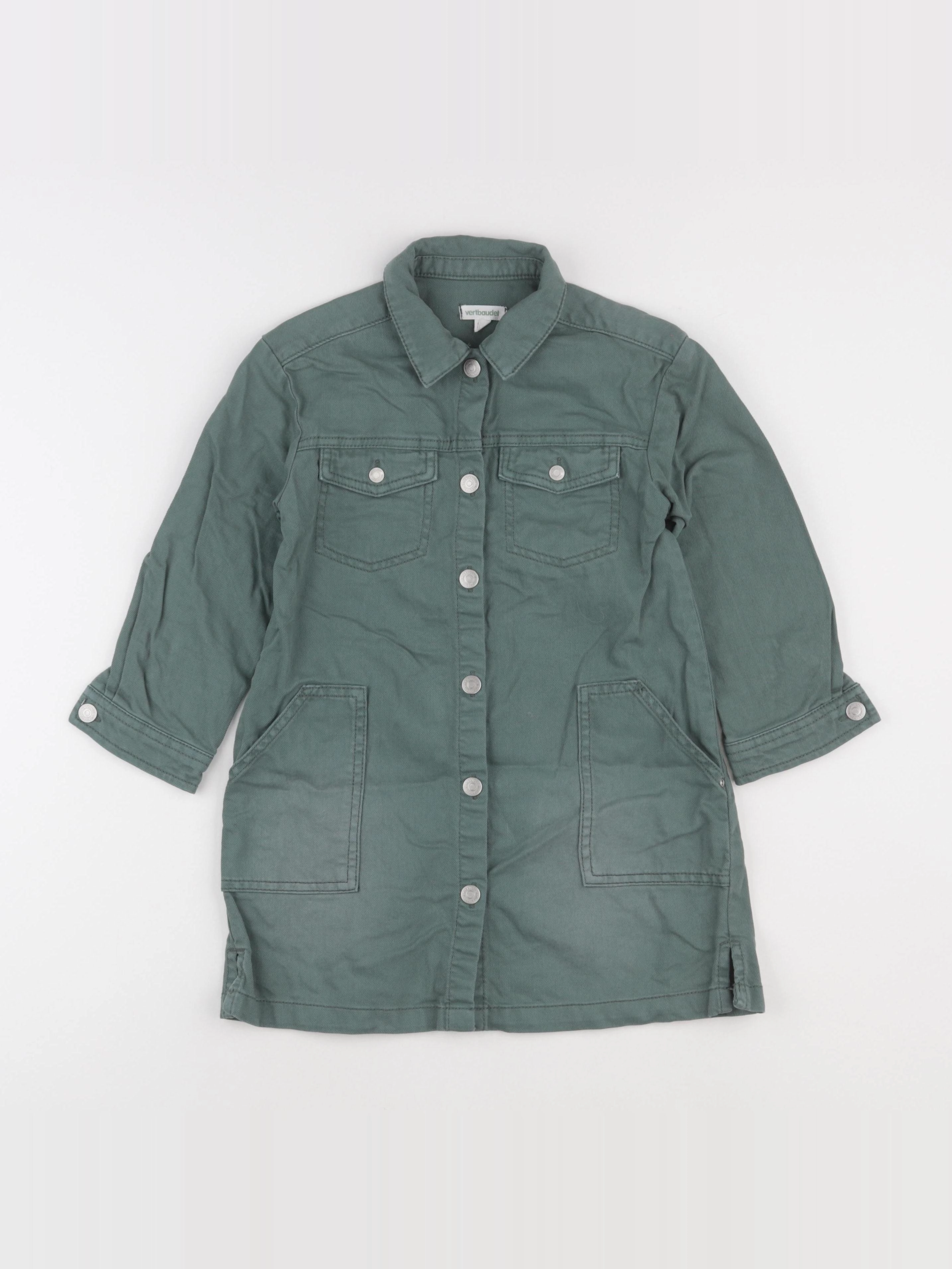 Vertbaudet - robe vert - 6 ans