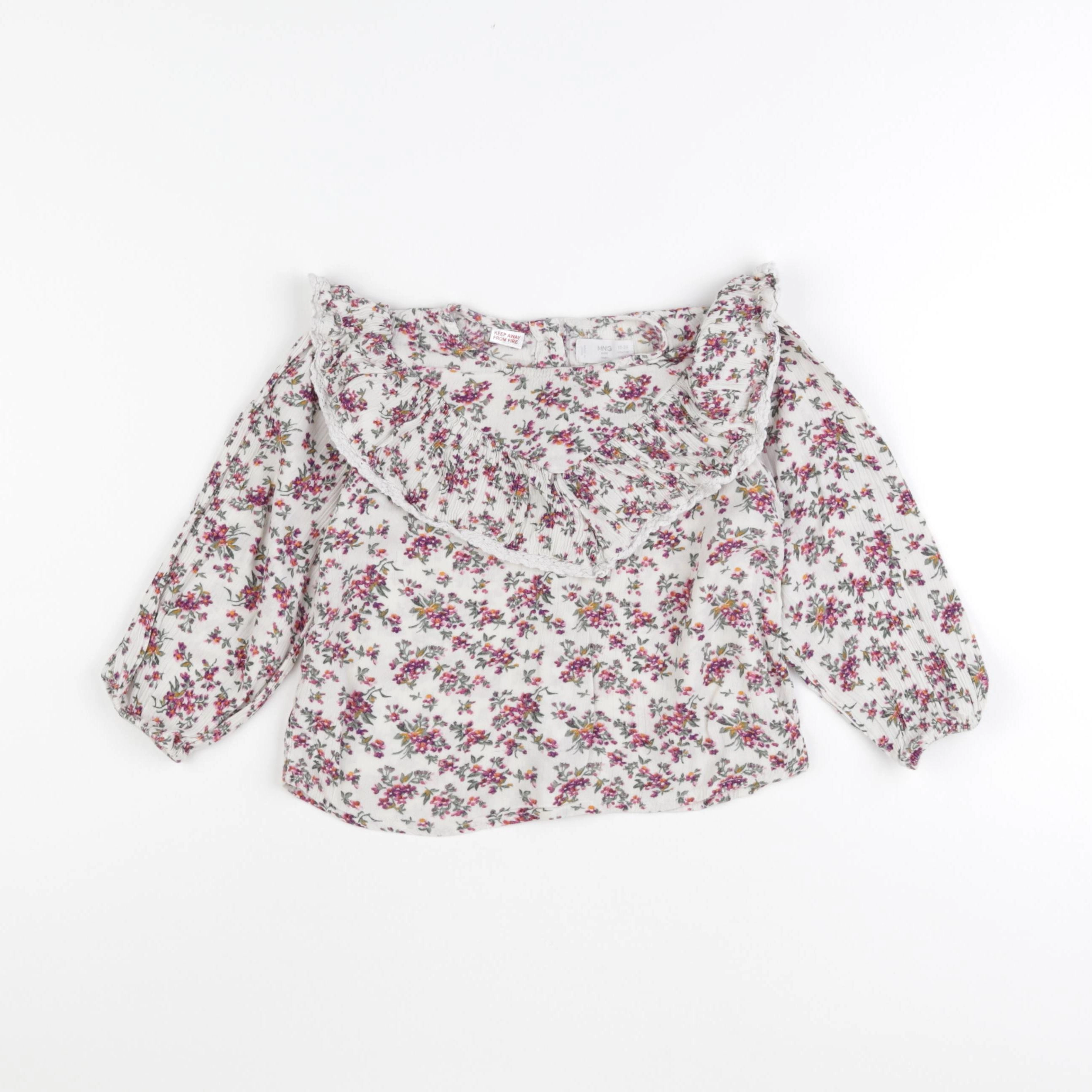 Mango - blouse beige - 18/24 mois