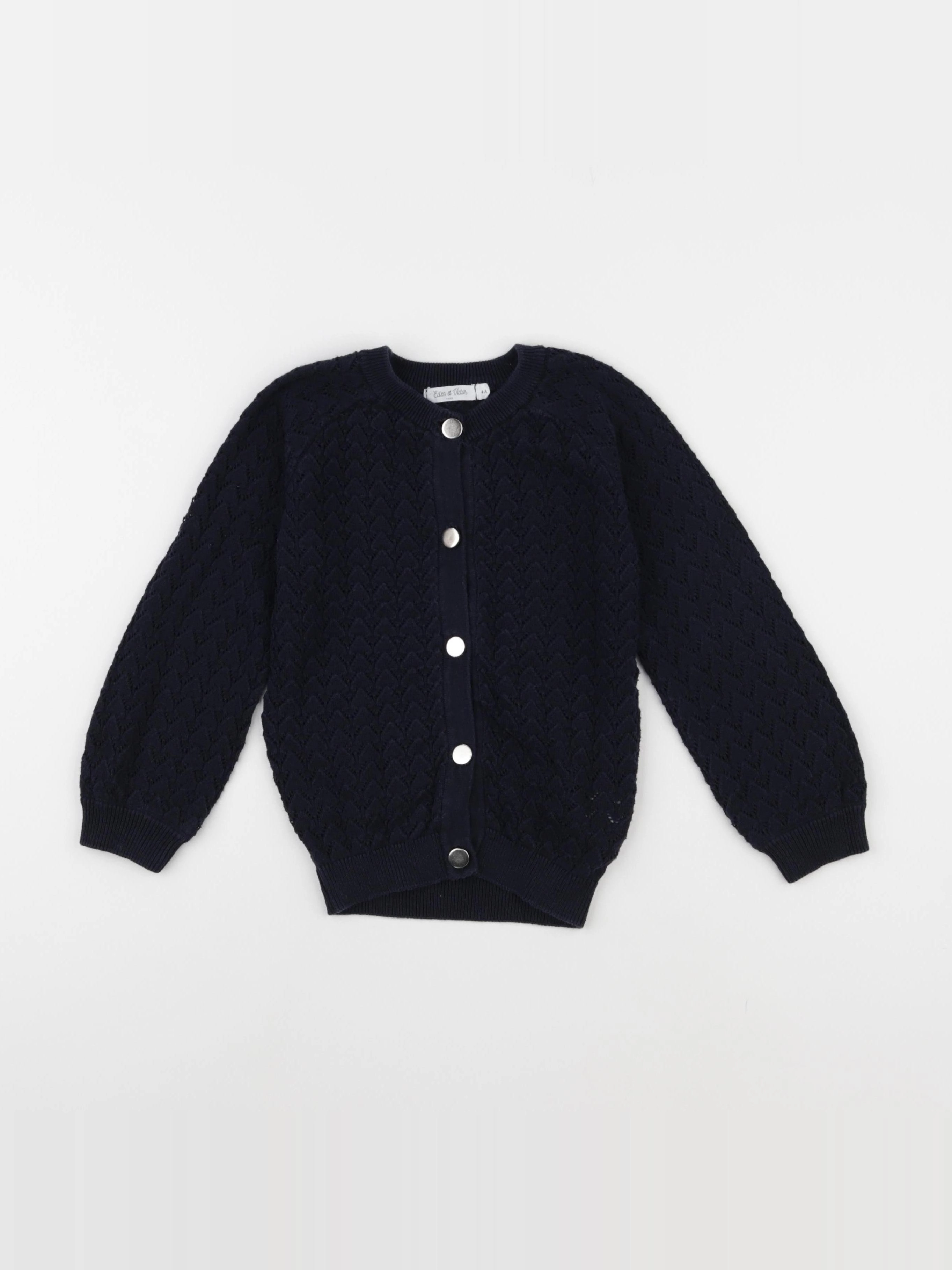 Eden & Victor - gilet bleu - 4 ans