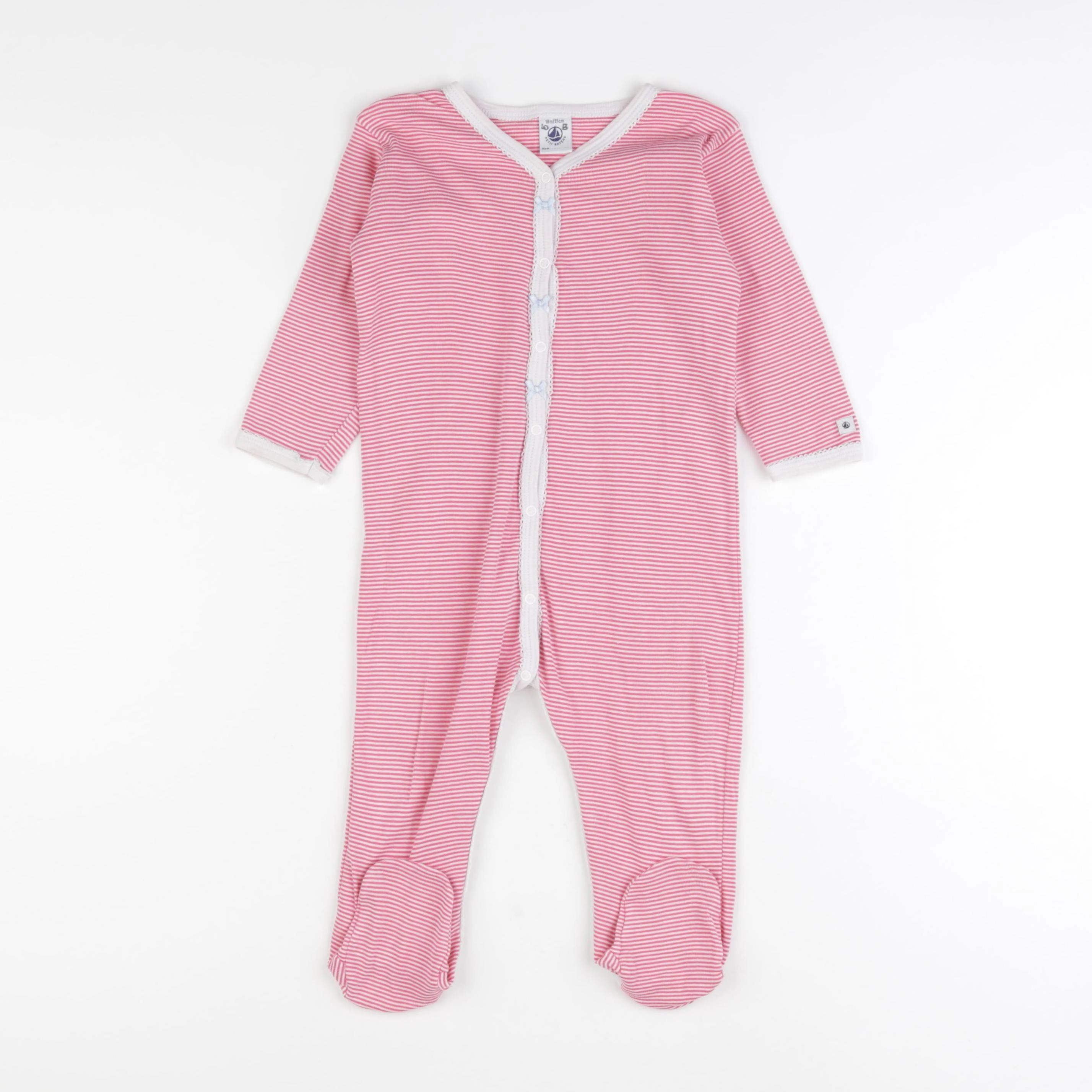 Petit Bateau - pyjama coton rose - 18 mois