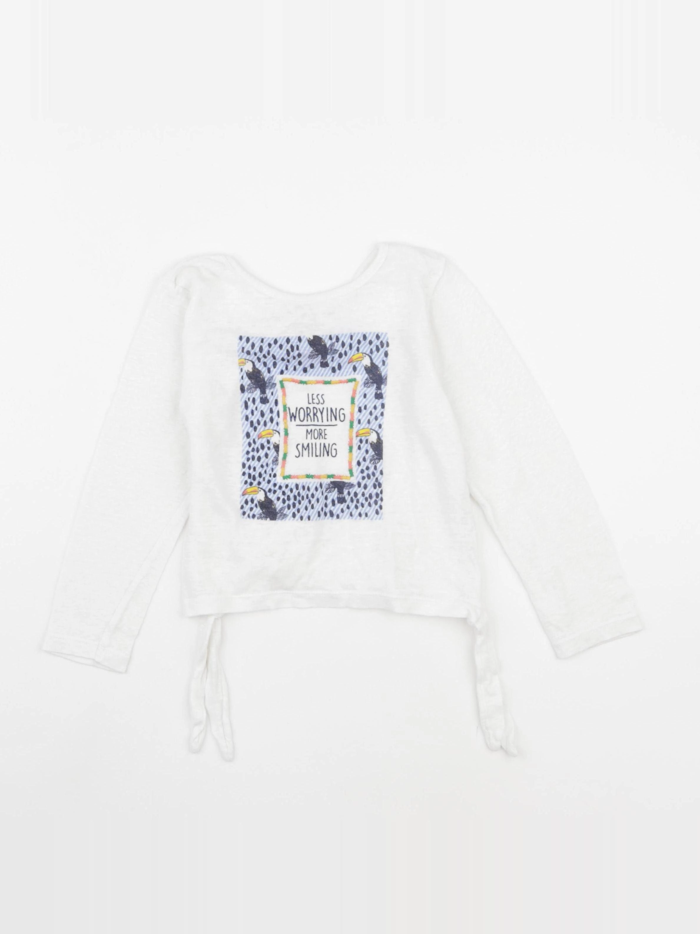 Tape à l'oeil - tee-shirt blanc, bleu - 3 ans