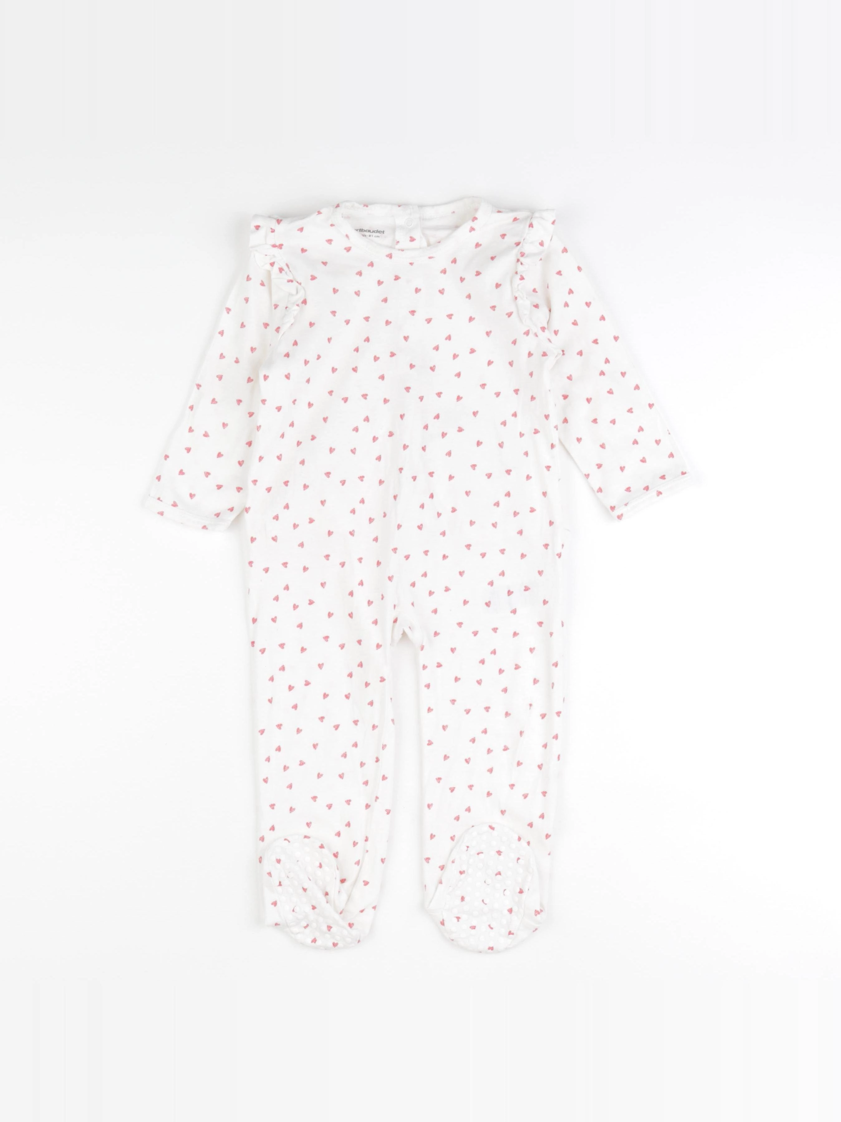 Vertbaudet - pyjama coton blanc - 18 mois