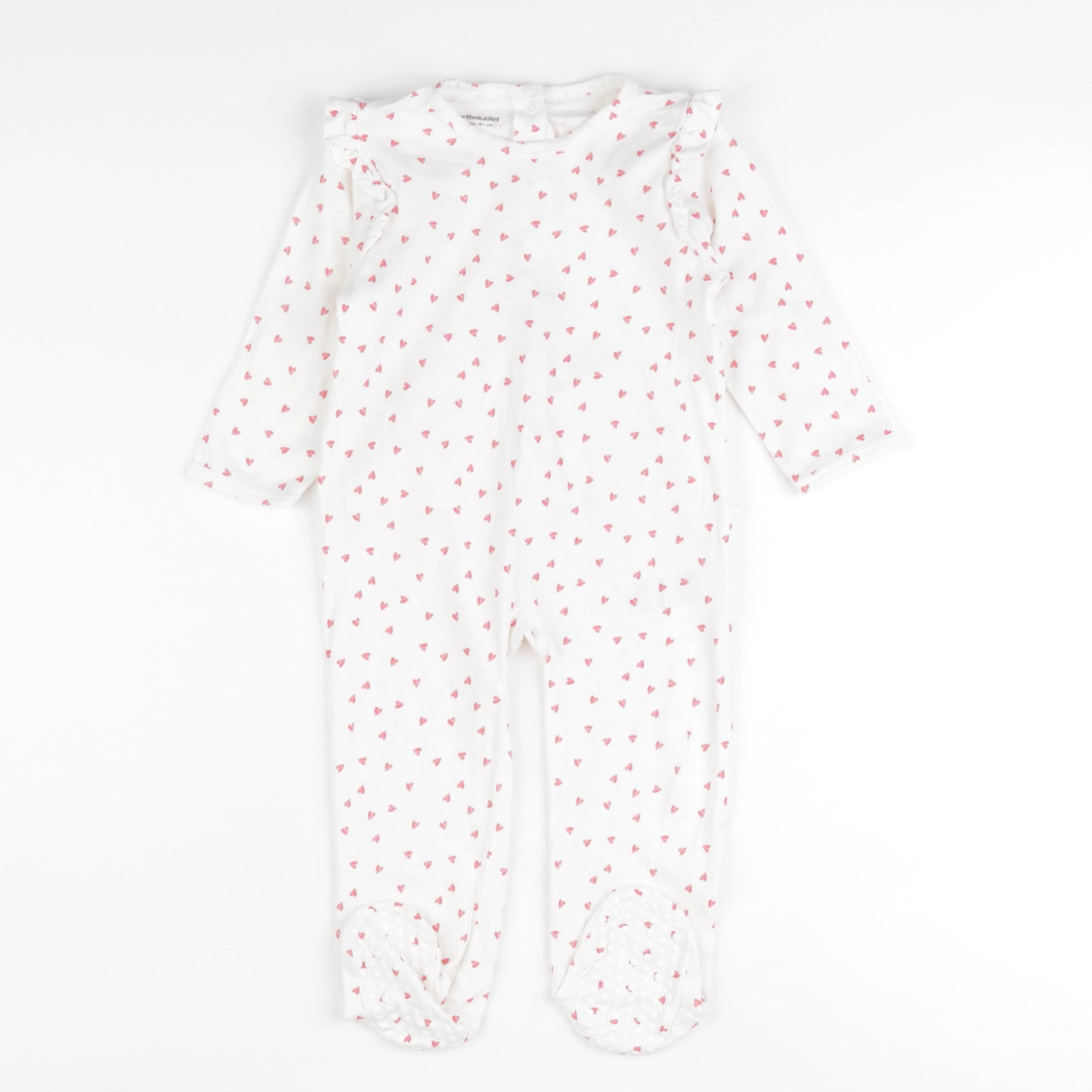 Vertbaudet - pyjama coton blanc - 18 mois